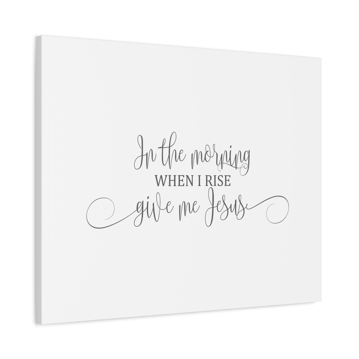 Scripture Canvas In The Morning When I Rise Psalms 17:15 Christian Wall Art Bible Verse Print Ready to Hang-Express Your Love Gifts
