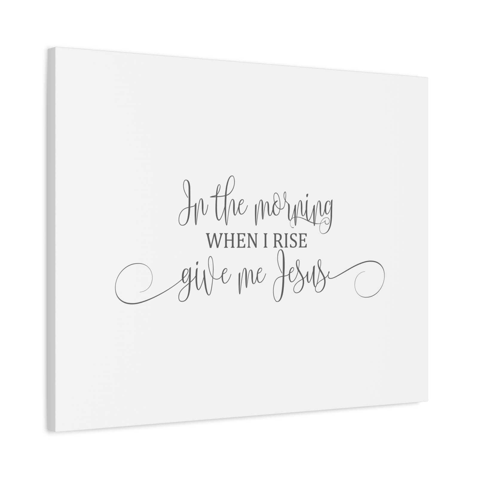 Scripture Canvas In The Morning When I Rise Psalms 17:15 Christian Wall Art Bible Verse Print Ready to Hang-Express Your Love Gifts