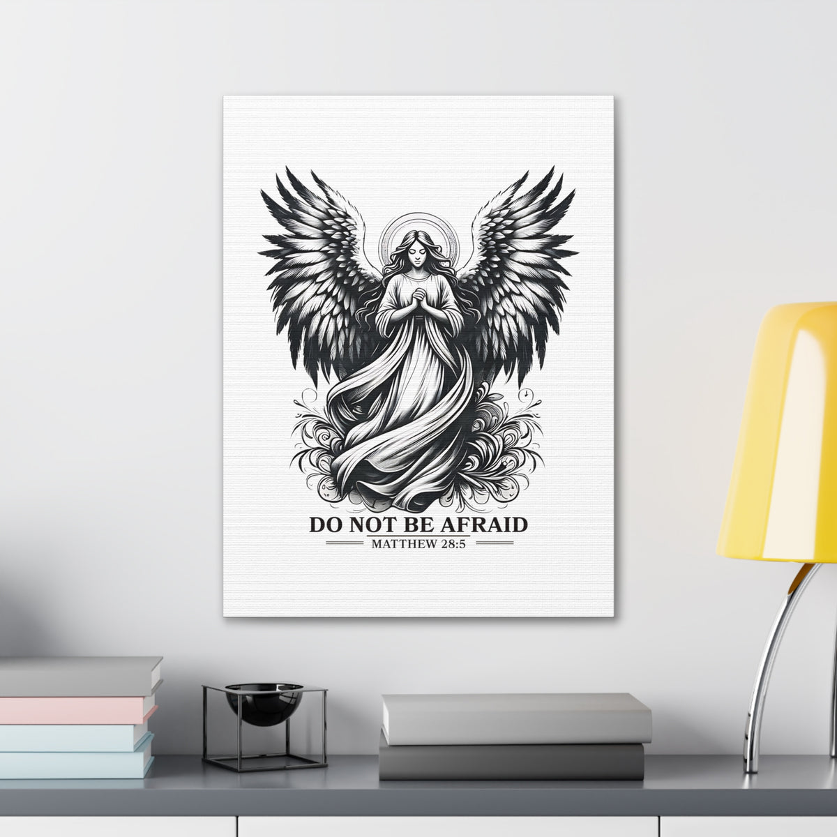 Scripture Walls Matthew 28:5 Do Not Be Afraid Bible Verse Canvas Christian Wall Art Ready to Hang Unframed-Express Your Love Gifts