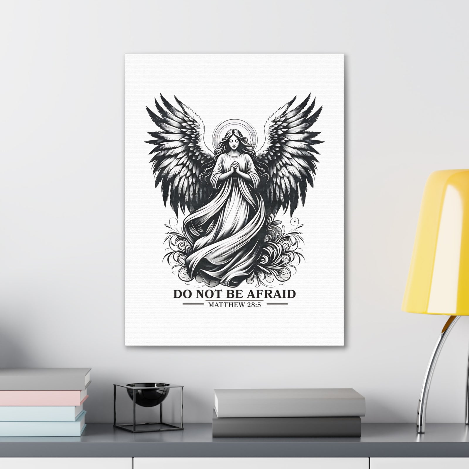 Scripture Walls Matthew 28:5 Do Not Be Afraid Bible Verse Canvas Christian Wall Art Ready to Hang Unframed-Express Your Love Gifts