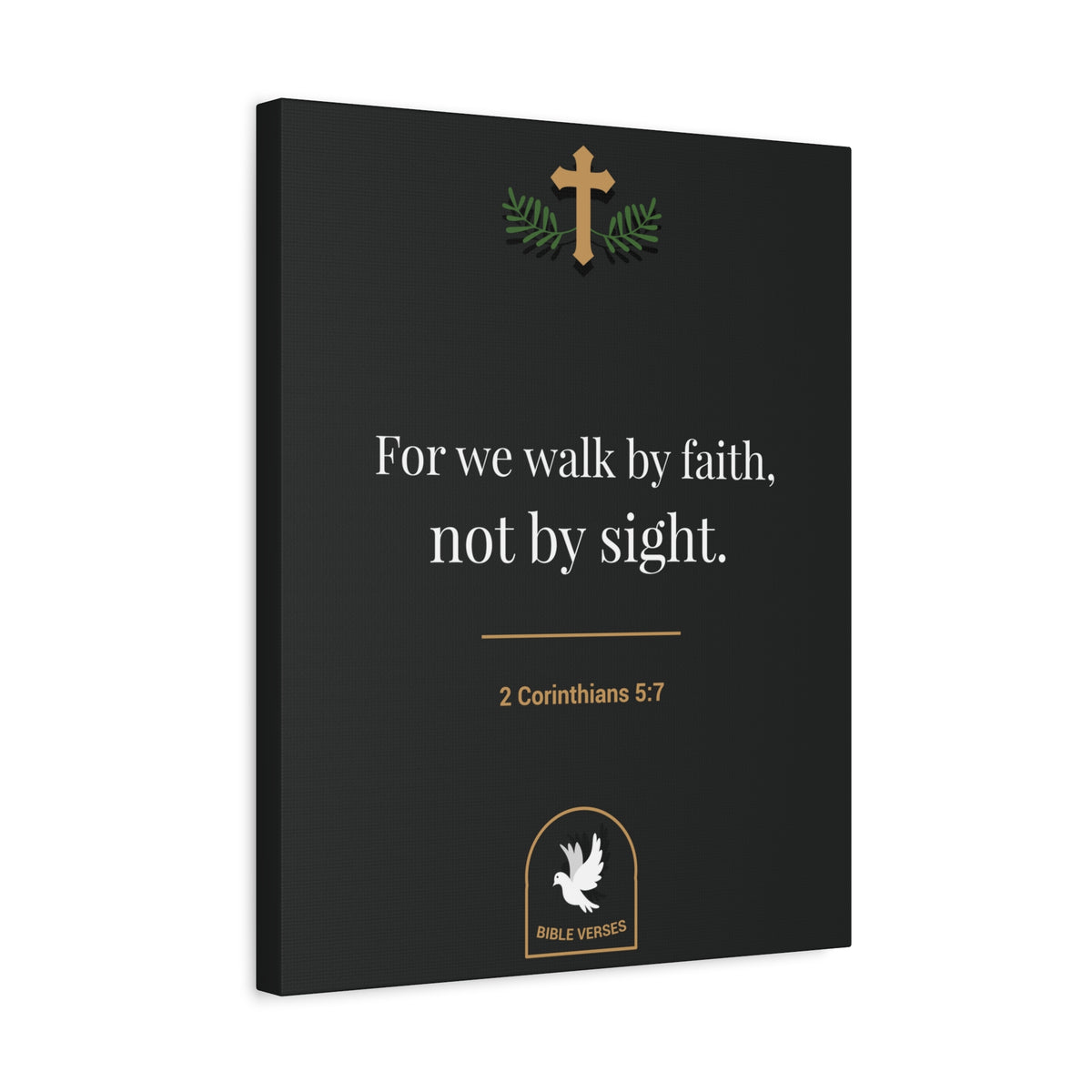 Scripture Walls For We Walk By Faith 2 Corinthians 5:7 Bible Verse Canvas Christian Wall Art Ready To Hang