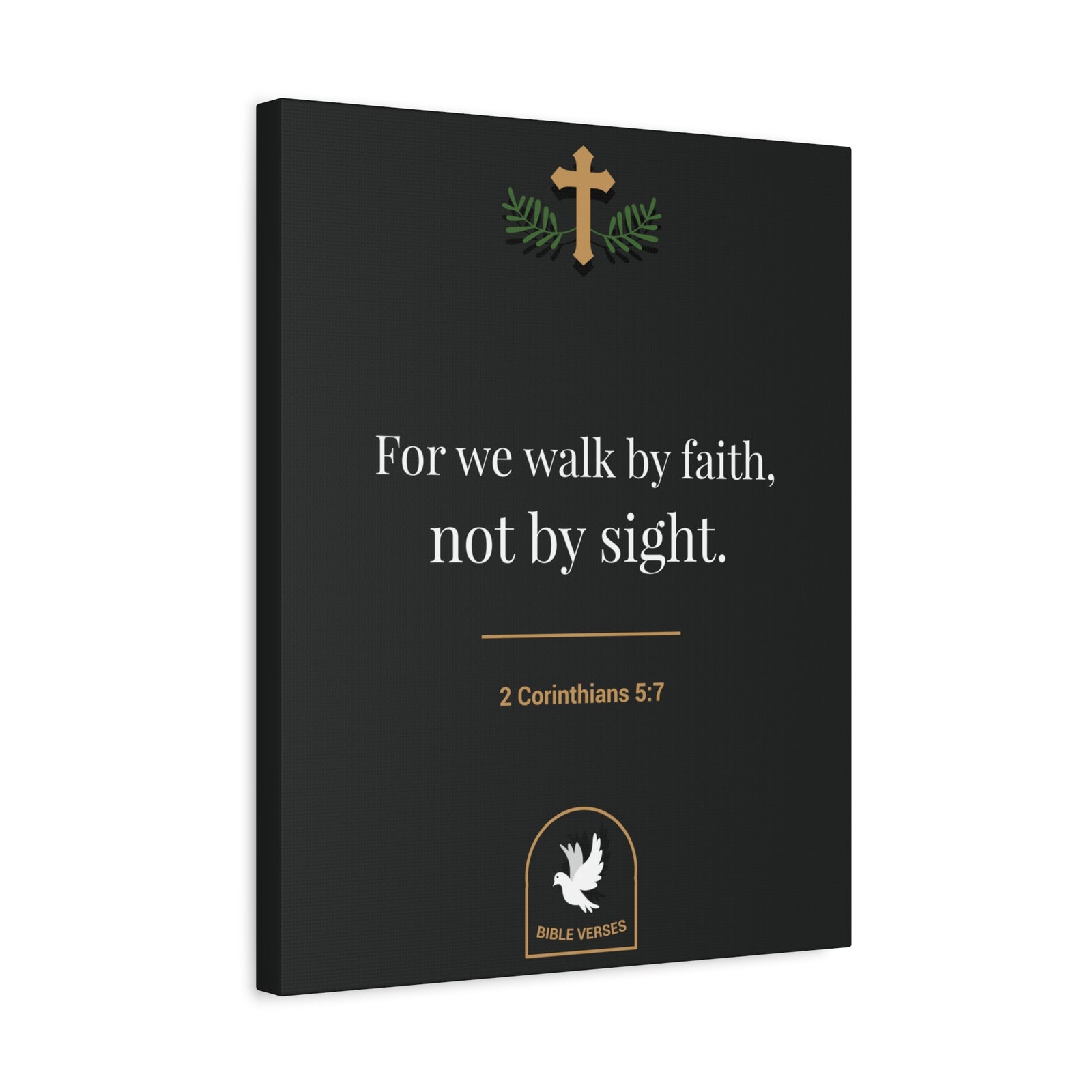 Scripture Walls For We Walk By Faith 2 Corinthians 5:7 Bible Verse Canvas Christian Wall Art Ready To Hang