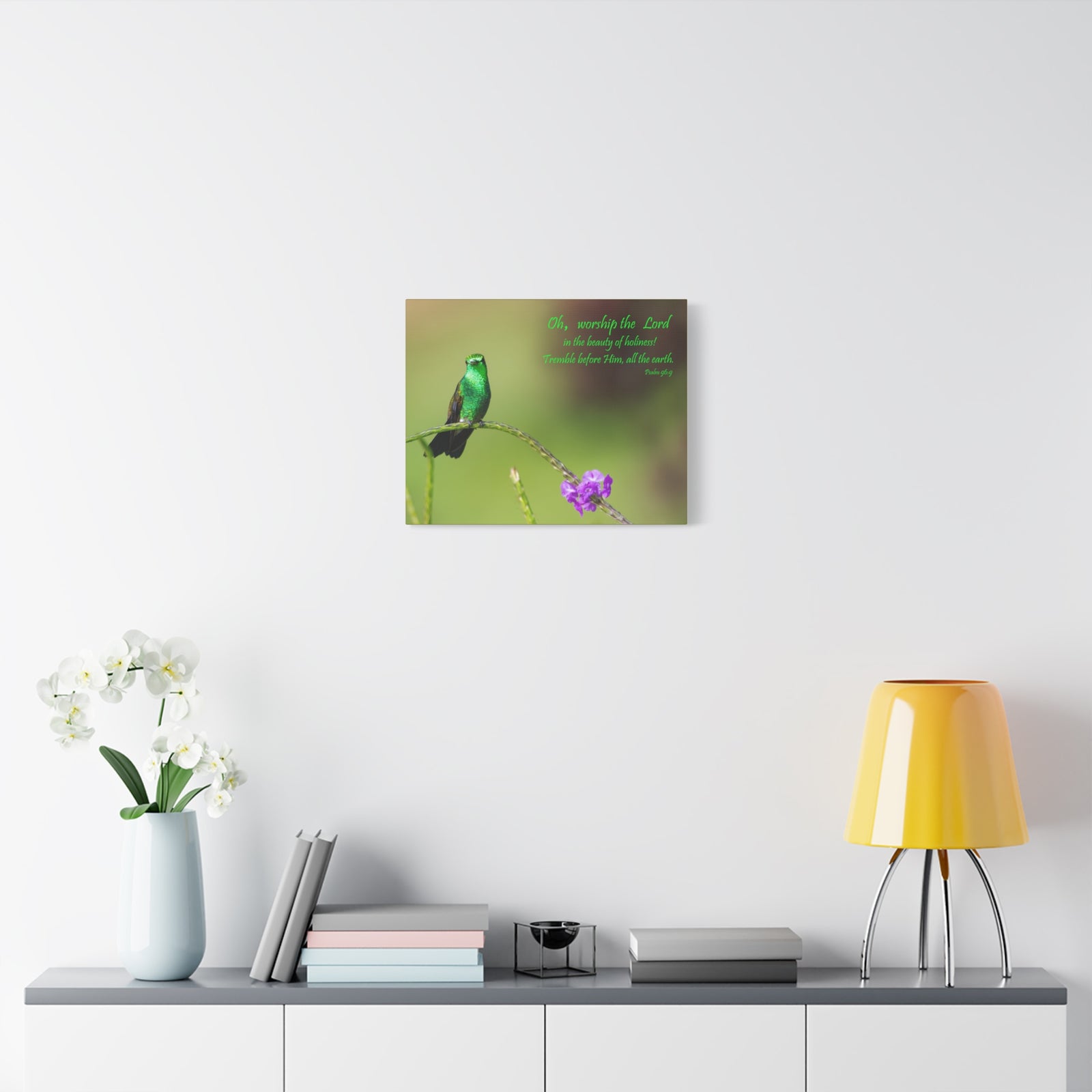 Scripture Walls Worship The Lord Psalm 96:9 Bible Verse Canvas Christian Wall Art Ready to Hang-Express Your Love Gifts