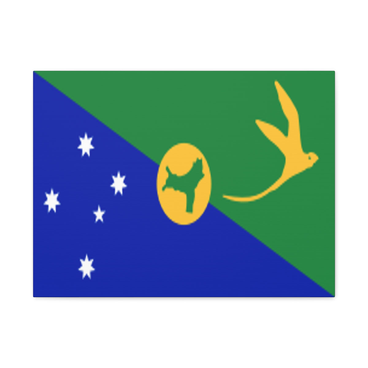 Christmas Island Country Flag Canvas Vibrant Wall Art Unframed Home Decor-Express Your Love Gifts