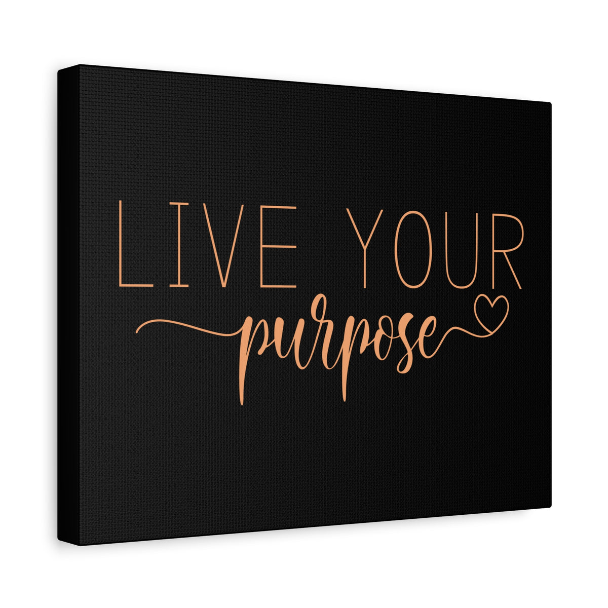 Scripture Canvas Live Your Purpose Psalm 57:2 Christian Wall Art Bible Verse Print Ready to Hang-Express Your Love Gifts