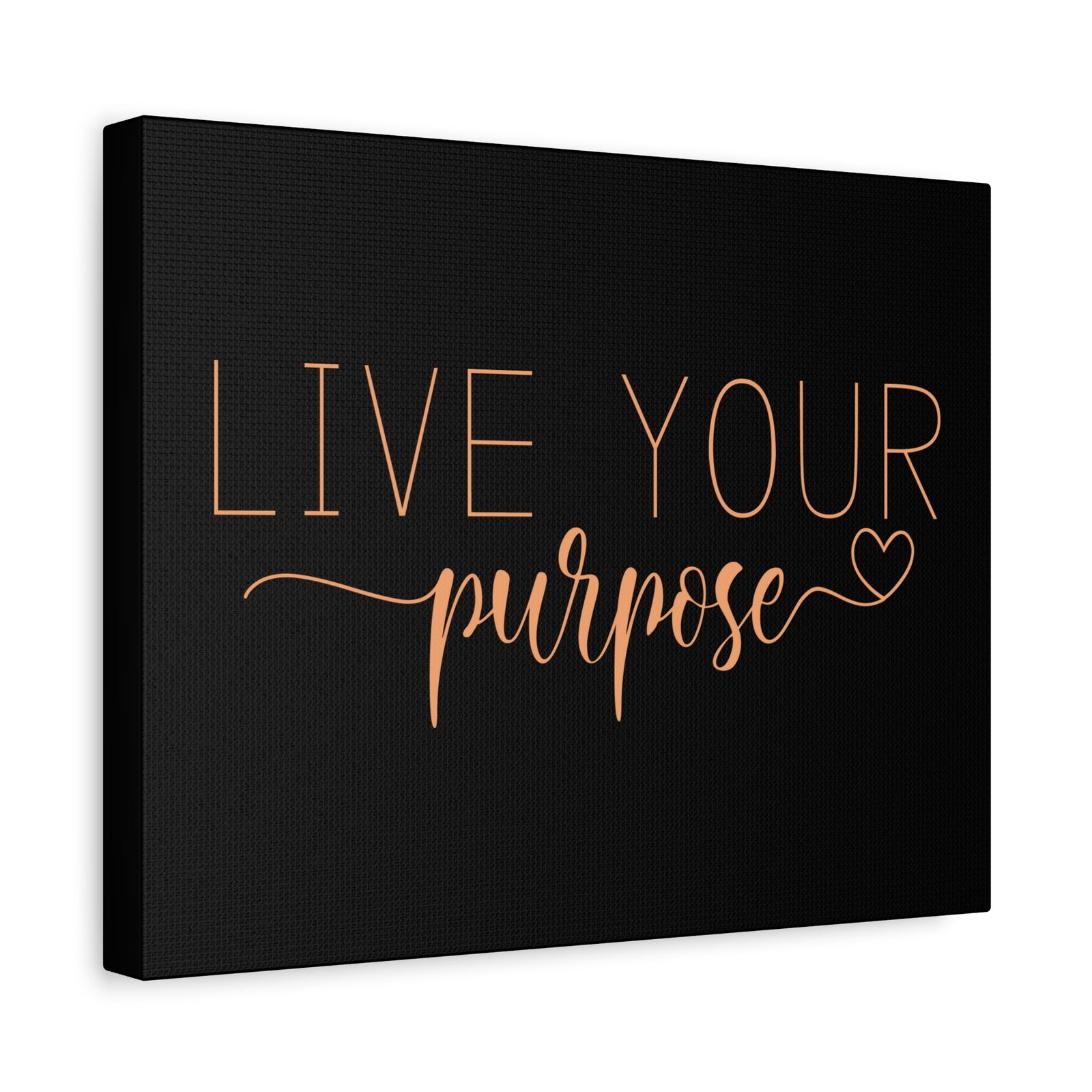Scripture Canvas Live Your Purpose Psalm 57:2 Christian Wall Art Bible Verse Print Ready to Hang-Express Your Love Gifts