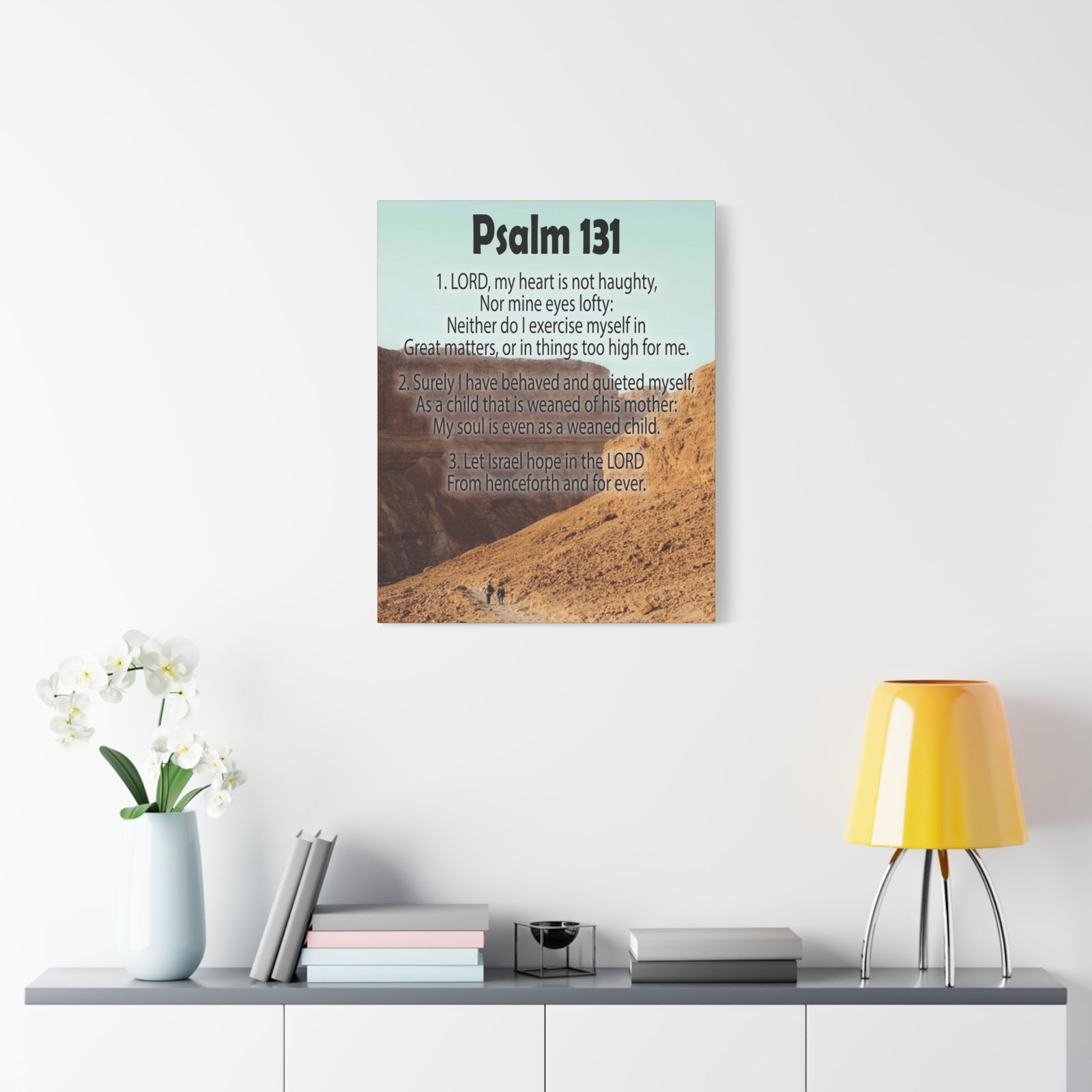 Scripture Walls Heart Not Haughty Psalm 131:1 Christian Wall Art Bible Verse Print Ready to Hang-Express Your Love Gifts
