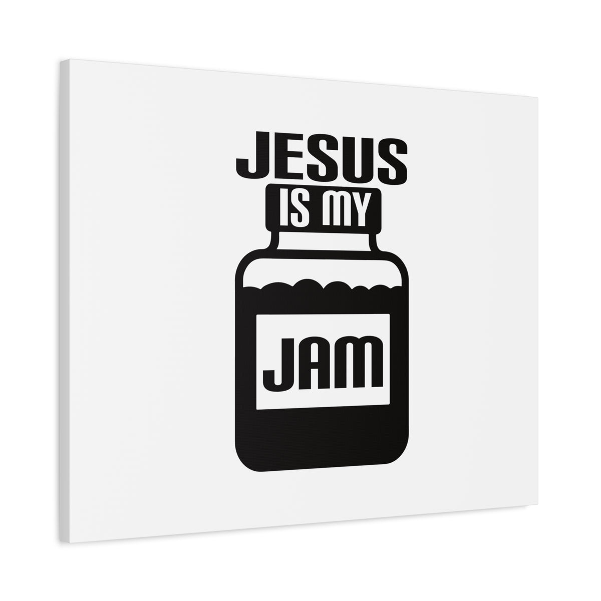 Scripture Canvas Jesus Is My Jam Psalms 16:5 Christian Wall Art Bible Verse Print Ready to Hang-Express Your Love Gifts