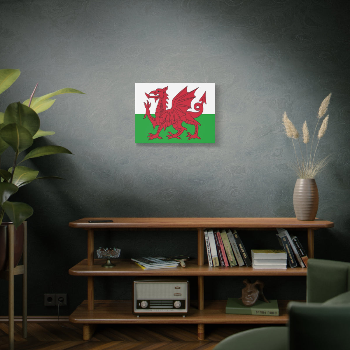 Wales Country Flag Canvas Vibrant Wall Art Unframed Home Decor-Express Your Love Gifts