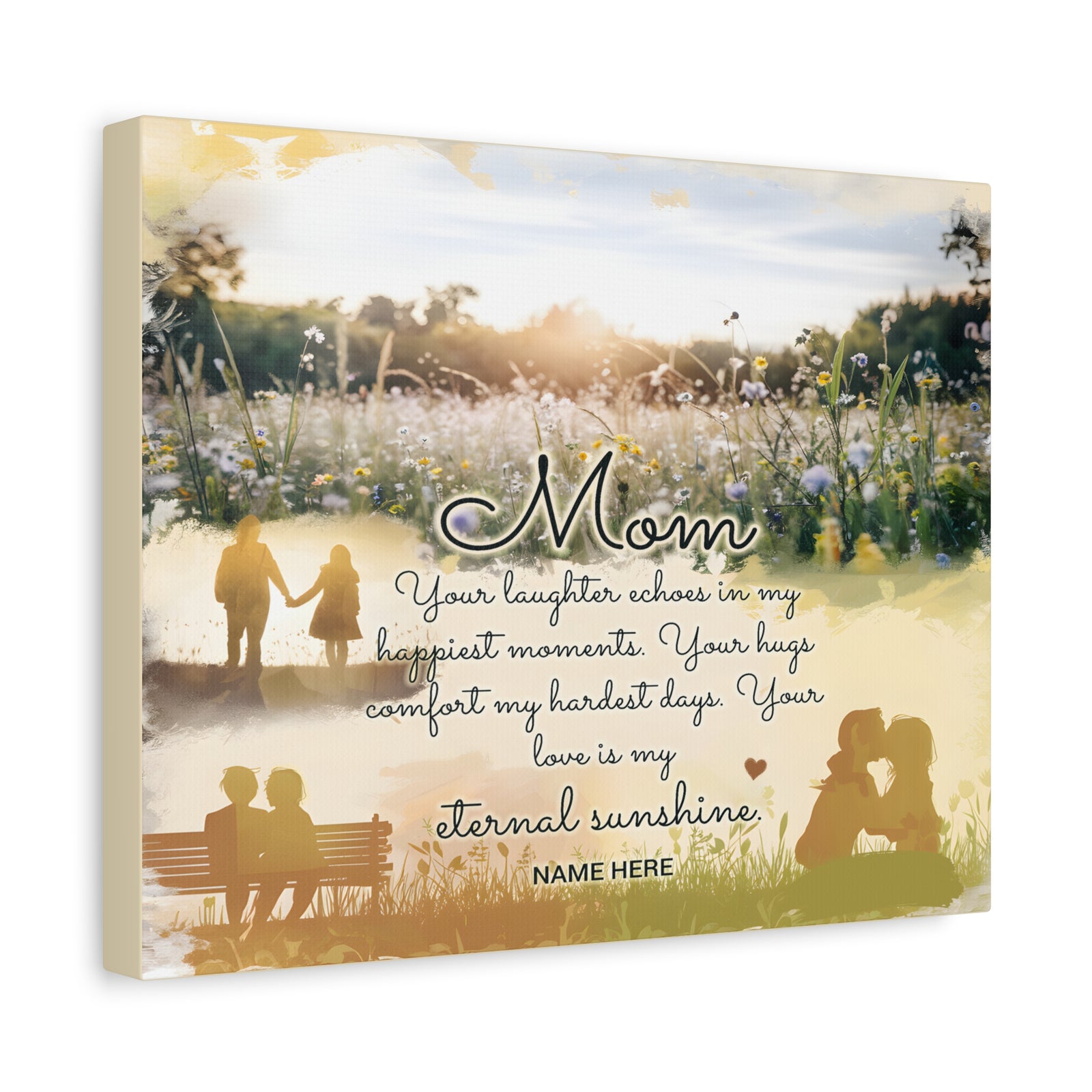 Personalized To Mom Eternal Sunshine Inspirational Quote – Elegant Home Décor-Express Your Love Gifts