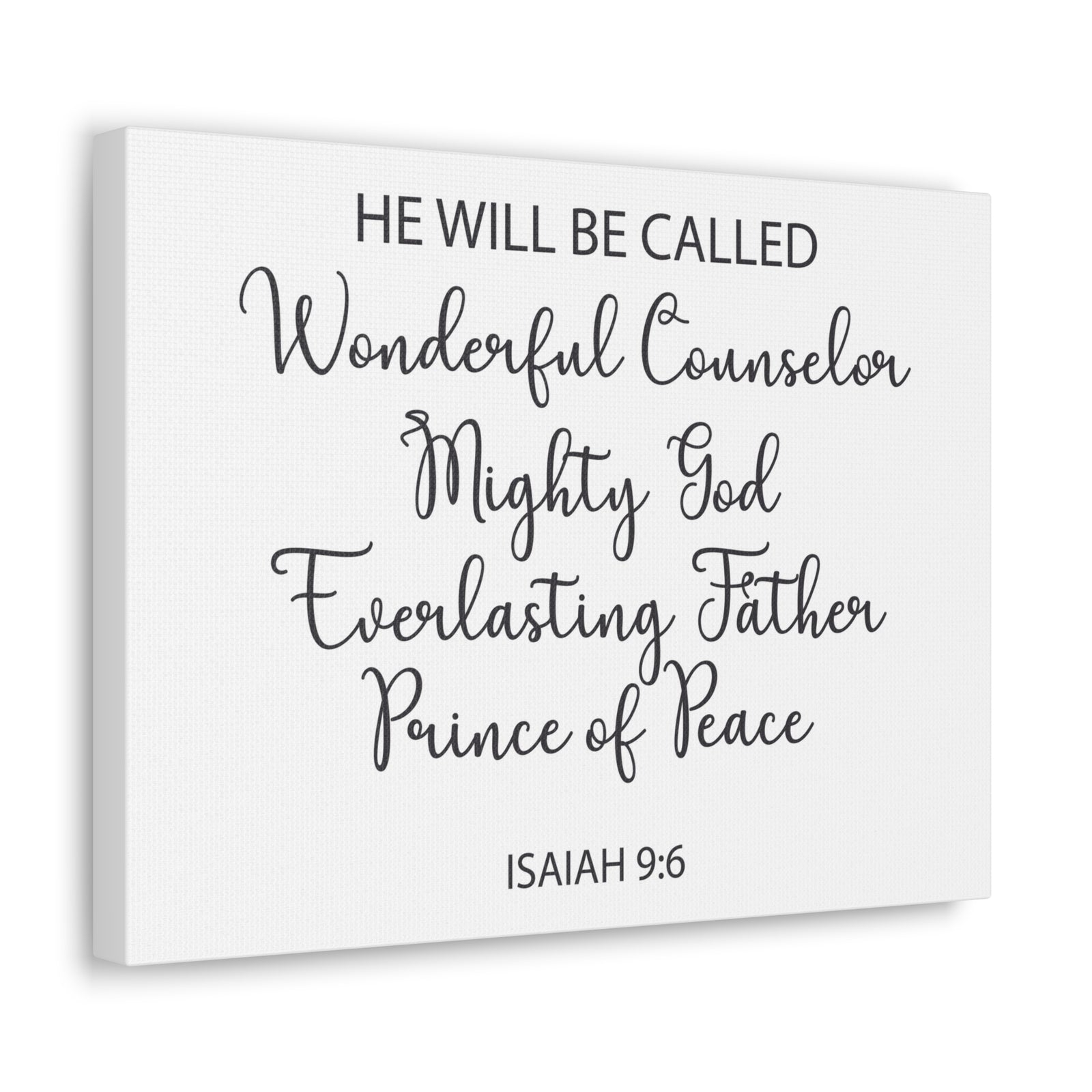 Scripture Walls Prince Of Peace Isaiah 9:6 Bible Verse Canvas Christian Wall Art Ready To Hang-Express Your Love Gifts