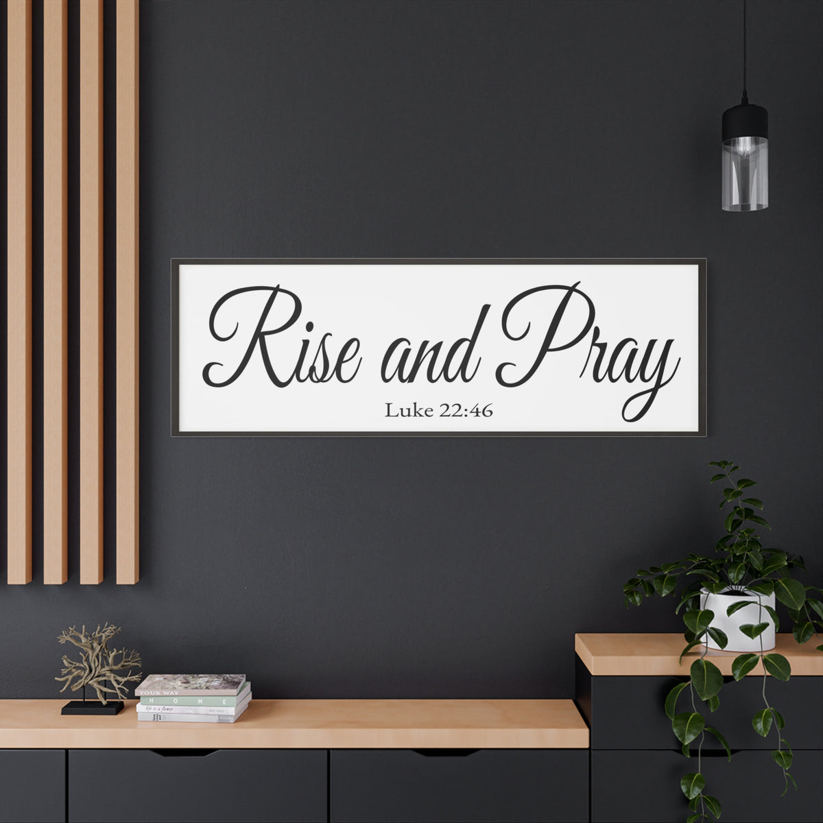 Scripture Walls Luke 22:46 White Bible Verse Canvas Christian Wall Art Ready to Hang Unframed-Express Your Love Gifts