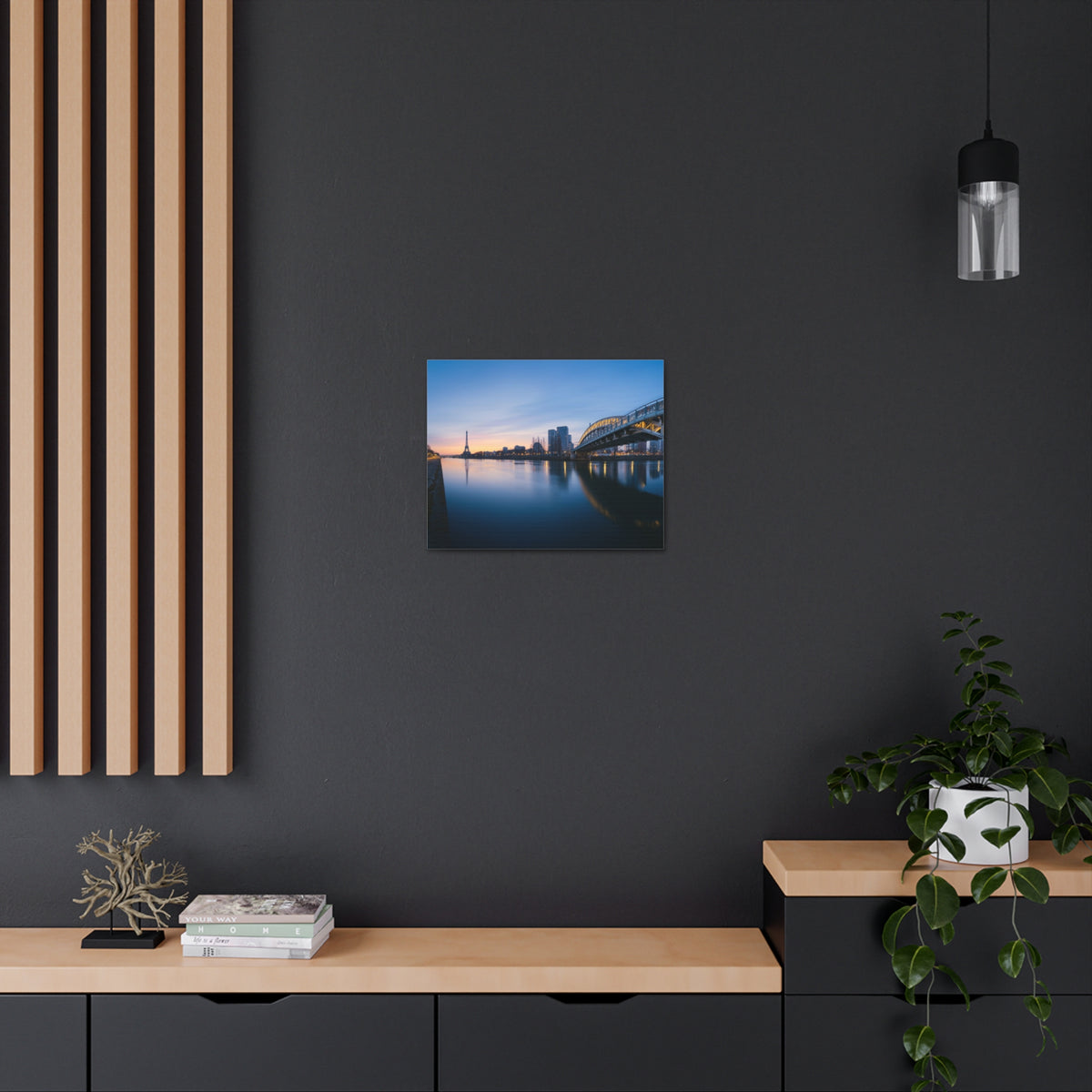 Paris Night Skyline Canvas Artwork High-Quality Breathtaking Stunning Cityscape for Home Decor Ready to Hang-Express Your Love Gifts