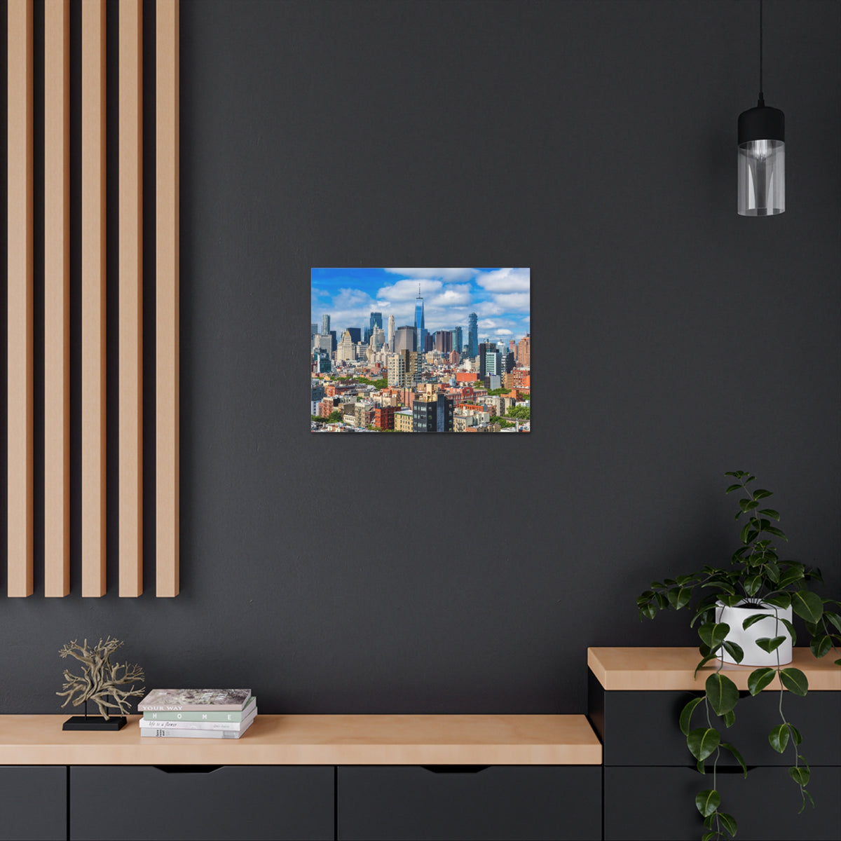 New York Daytime Skyline Canvas Artwork High-Quality Breathtaking Stunning Cityscape for Home Decor Ready to Hang-Express Your Love Gifts