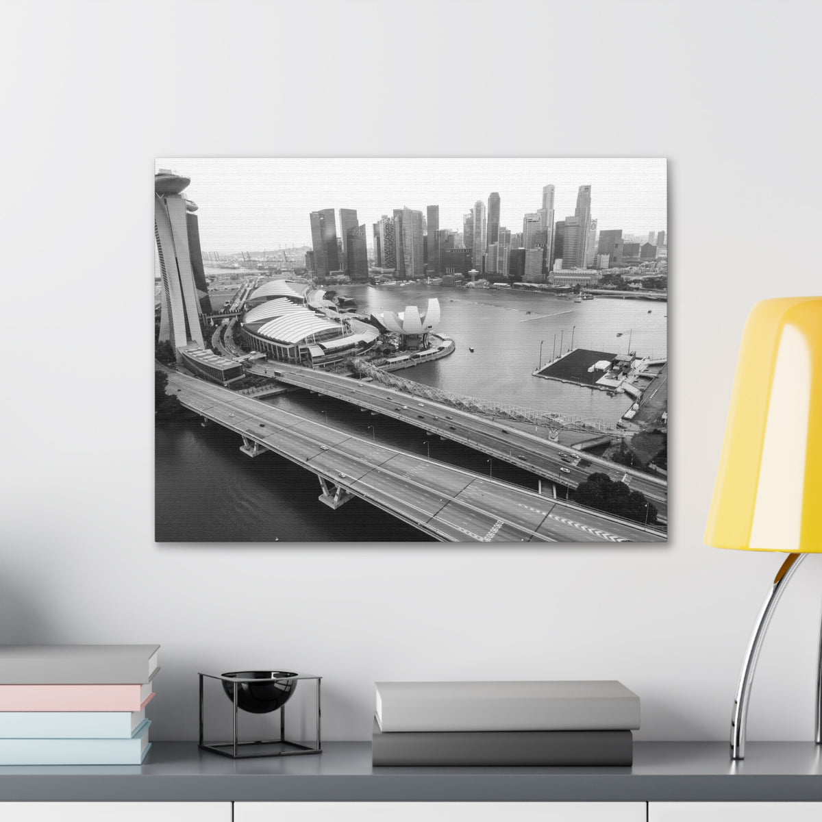 Singapore Skyline Canvas Artwork High-Quality Breathtaking Stunning Cityscape for Home Decor Ready to Hang-Express Your Love Gifts
