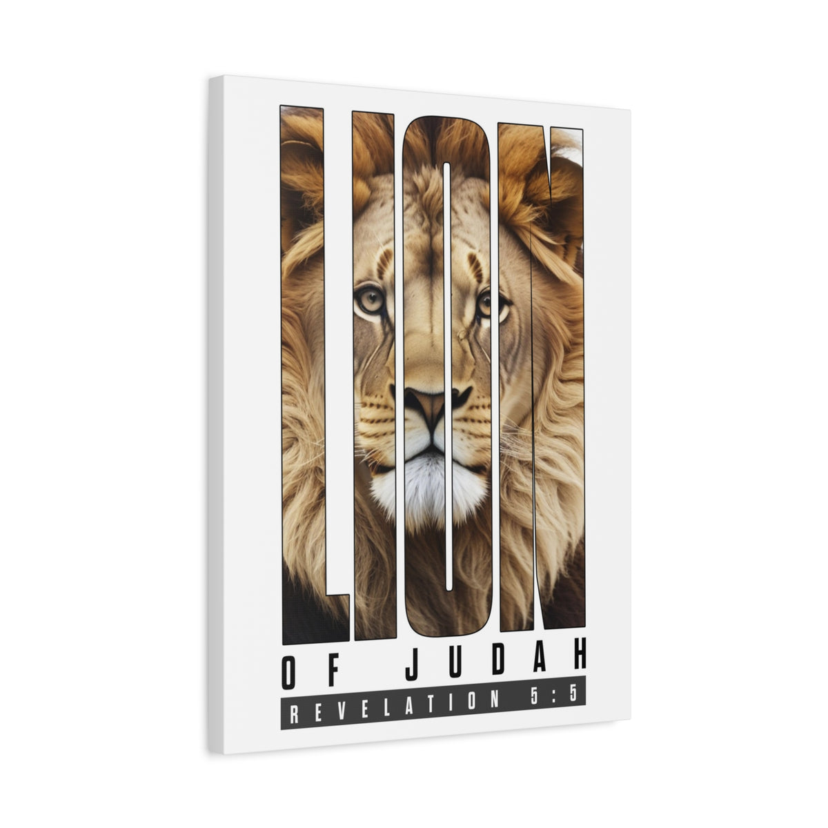 Scripture Walls Revelation 5:5 Lion of Judah Bible Verse Canvas Christian Wall Art Ready to Hang Unframed-Express Your Love Gifts