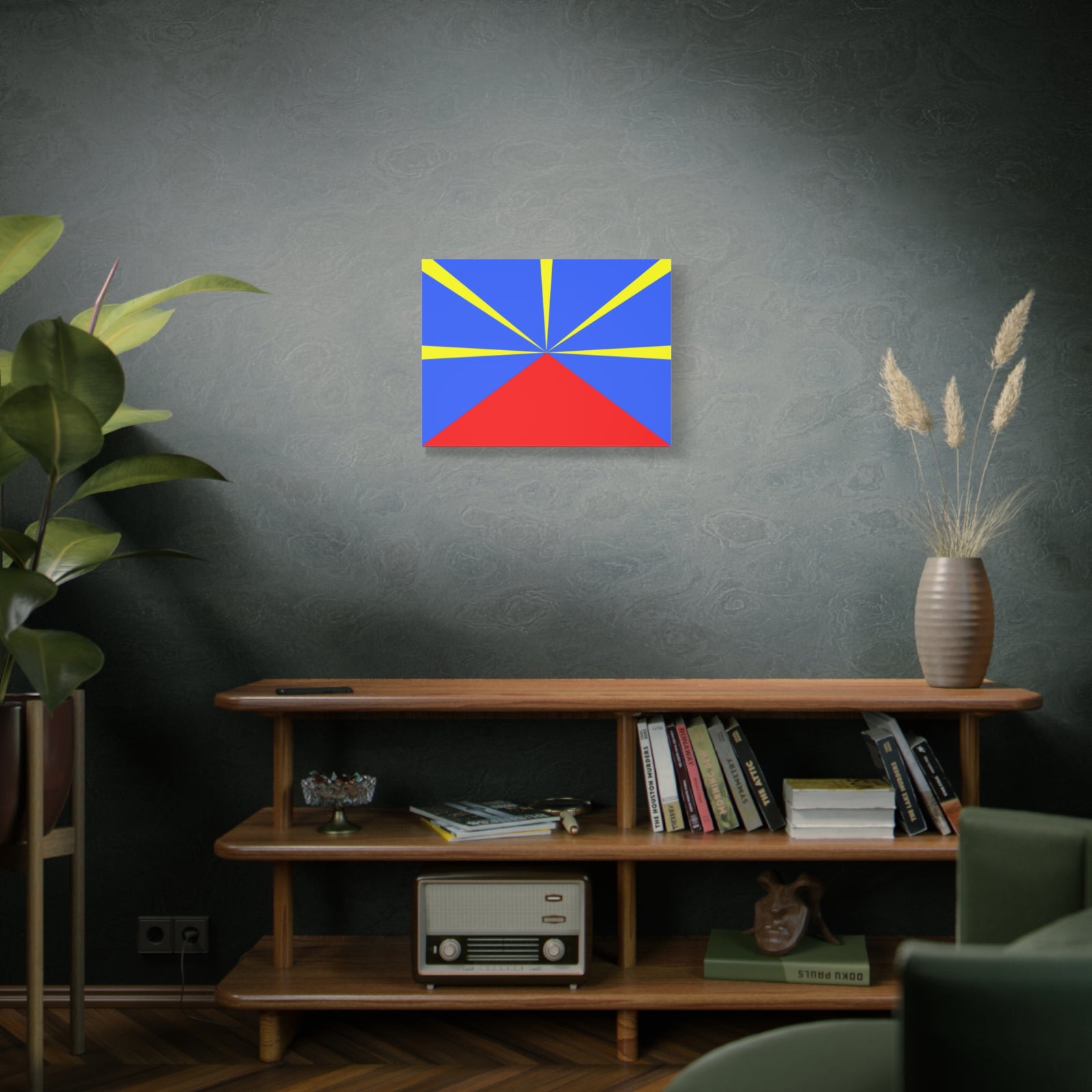 Réunion Country Flag Canvas Vibrant Wall Art Unframed Home Decor-Express Your Love Gifts