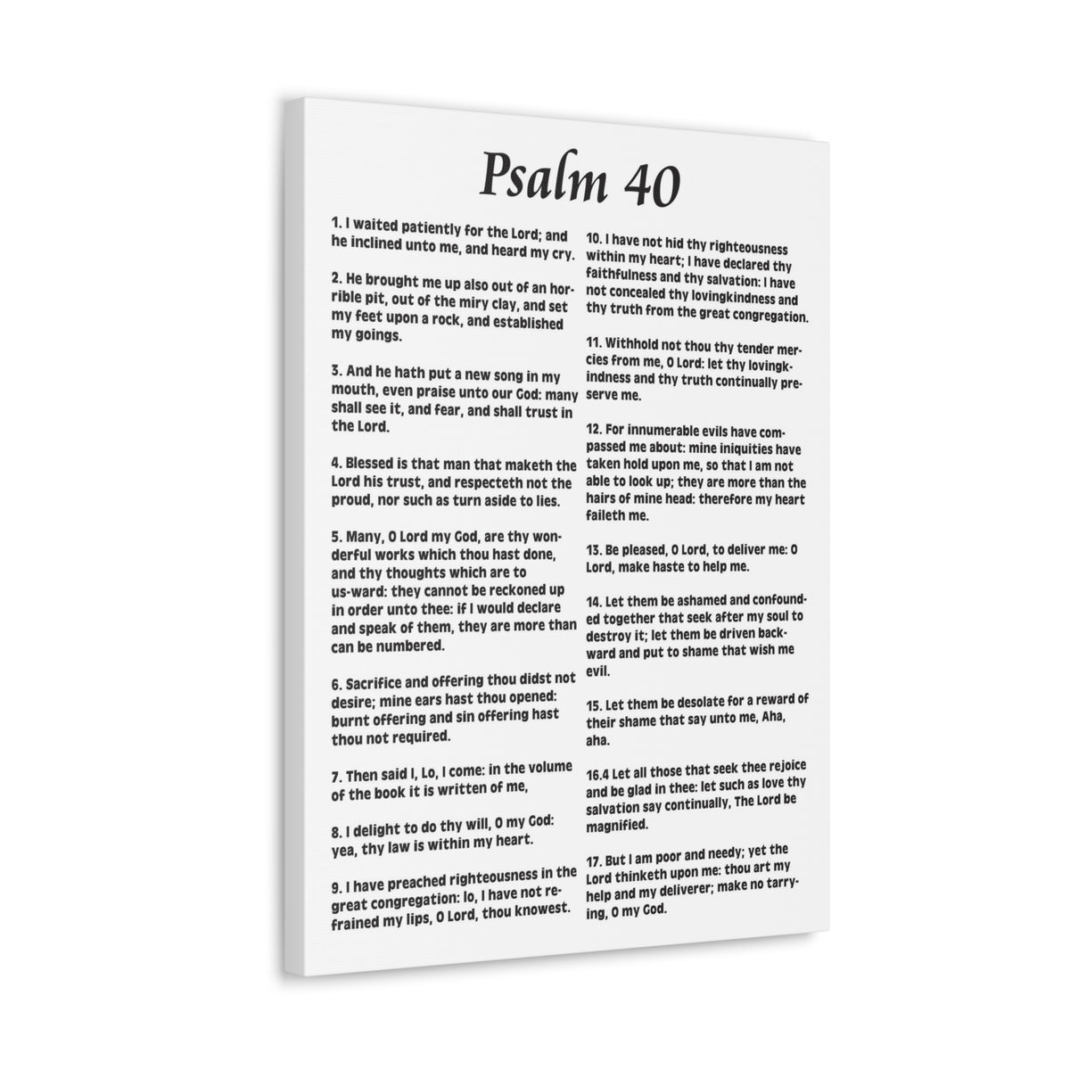 Scripture Walls My Deliverer Heard Me Psalm 40:11 Christian Wall Art Print Ready to Hang-Express Your Love Gifts