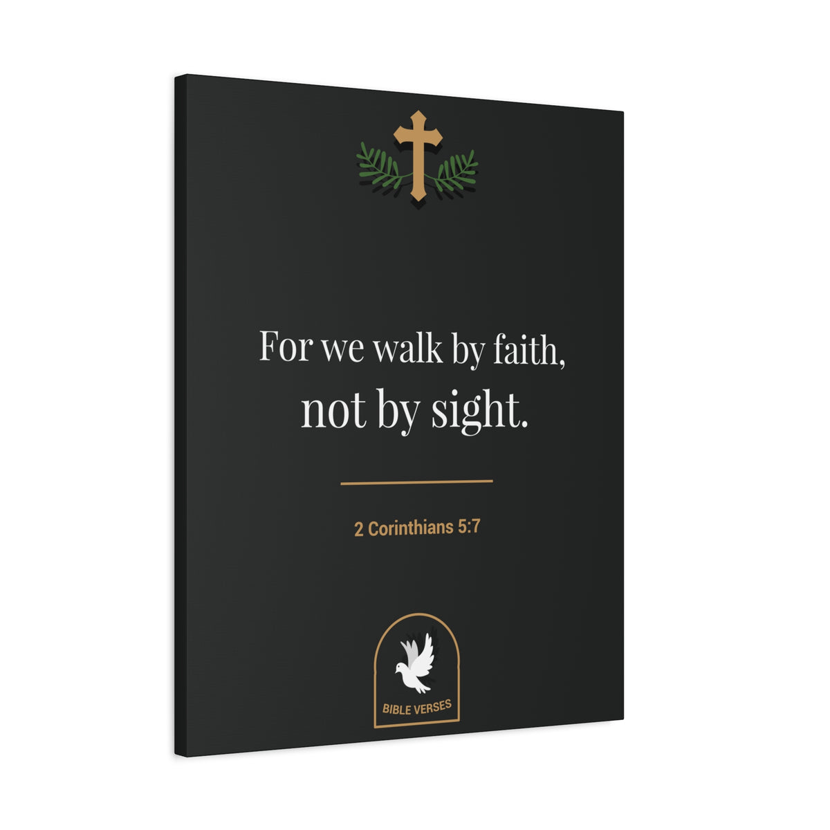 Scripture Walls For We Walk By Faith 2 Corinthians 5:7 Bible Verse Canvas Christian Wall Art Ready To Hang