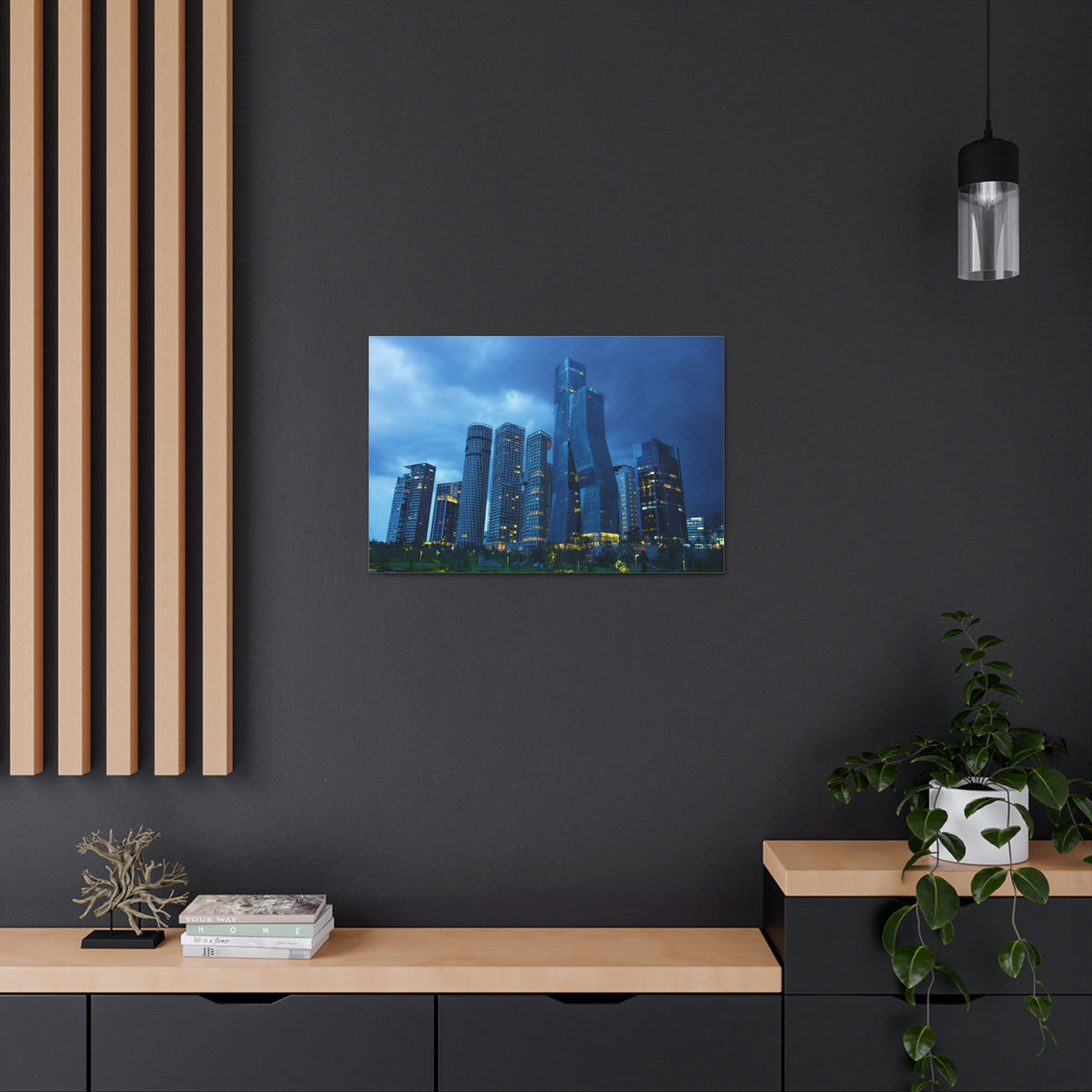 Mexico City Night Skyline Canvas Artwork High-Quality Breathtaking Stunning Cityscape for Home Decor Ready to Hang-Express Your Love Gifts