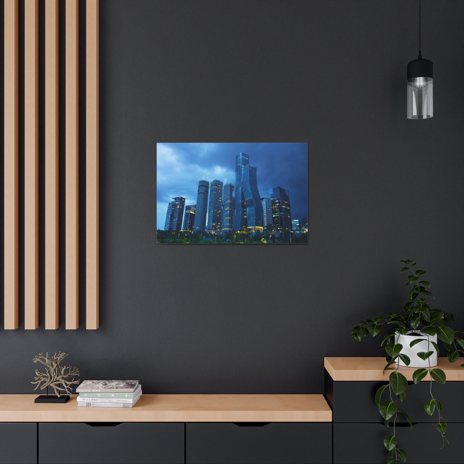 Mexico City Night Skyline Canvas Artwork High-Quality Breathtaking Stunning Cityscape for Home Decor Ready to Hang-Express Your Love Gifts