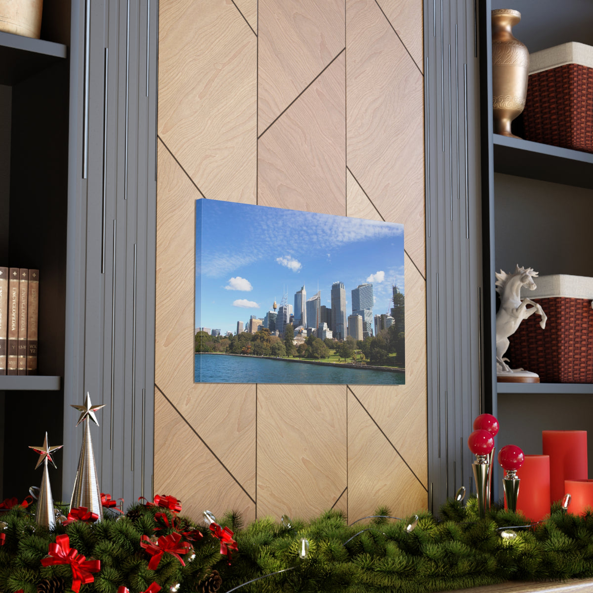 Sydney Daytime Skyline Canvas Artwork High-Quality Breathtaking Stunning Cityscape for Home Decor Ready to Hang-Express Your Love Gifts