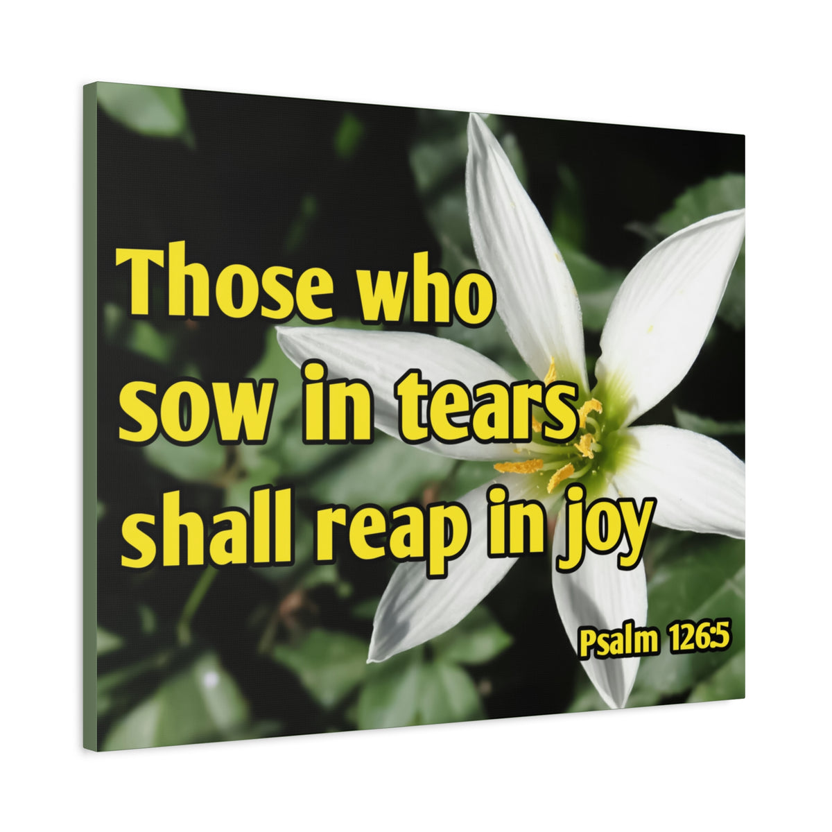 Scripture Walls Shall Reap In Joy Psalm 126:5 Bible Verse Canvas Christian Wall Art Ready to Hang-Express Your Love Gifts