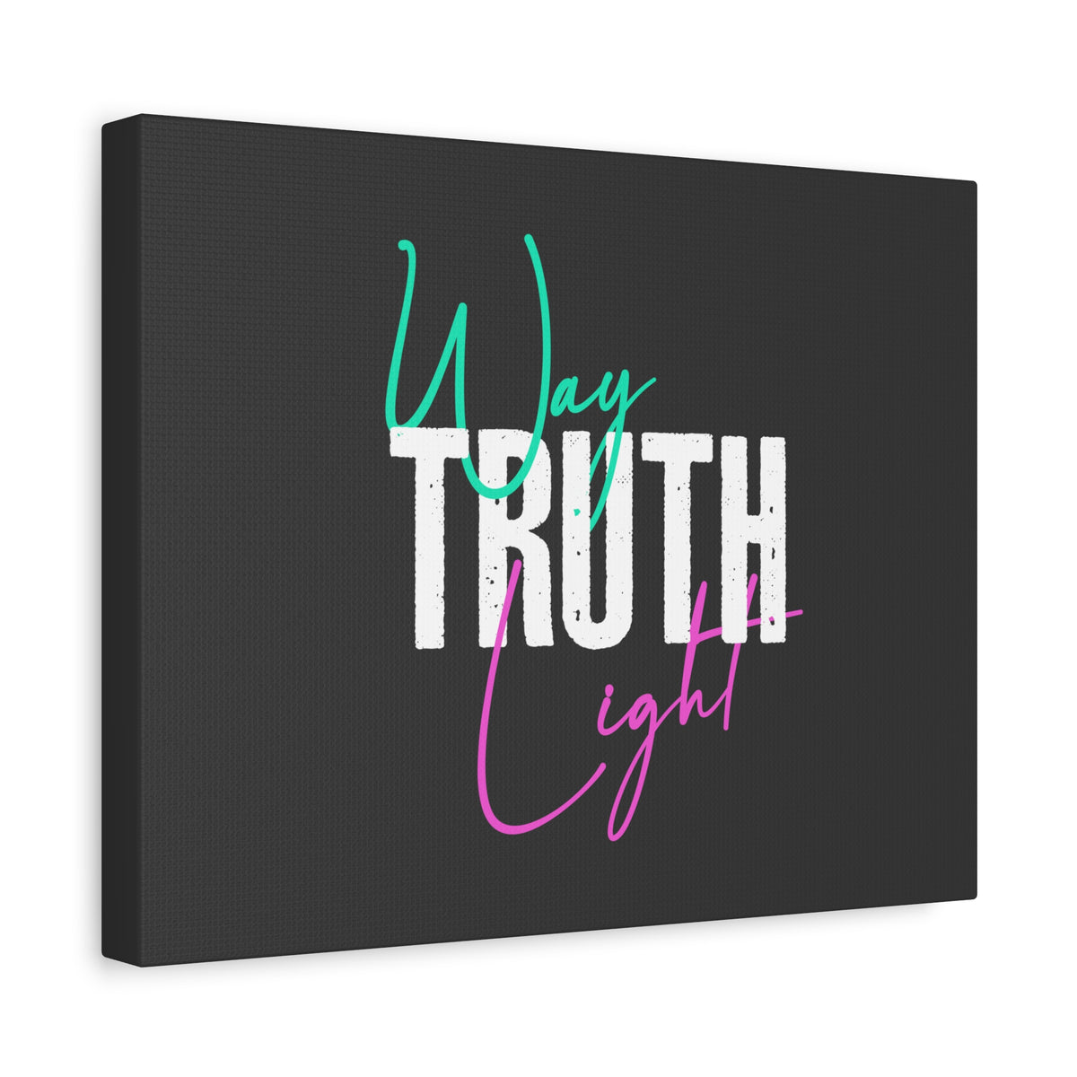 Scripture Walls Way, Truth, Light Psalm 119:105 Dark Gray Bible Canvas Christian Wall Art Ready to Hang-Express Your Love Gifts
