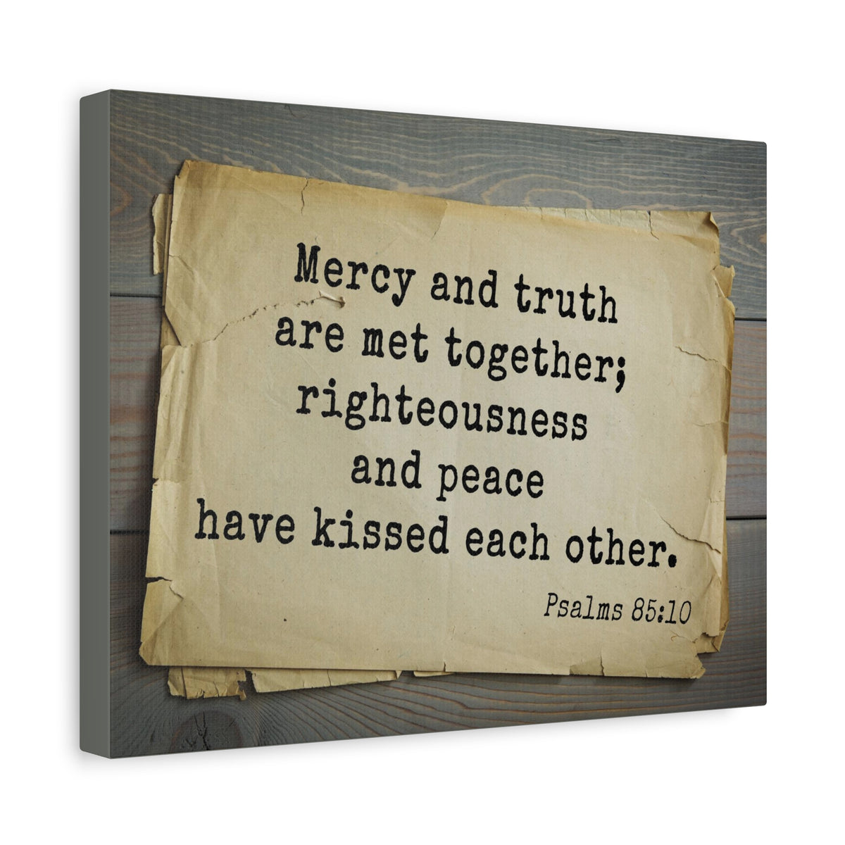 Scripture Walls Mercy And Truth Psalms 85:10 Bible Verse Canvas Christian Wall Art Bible Verse Print Ready To Hang-Express Your Love Gifts