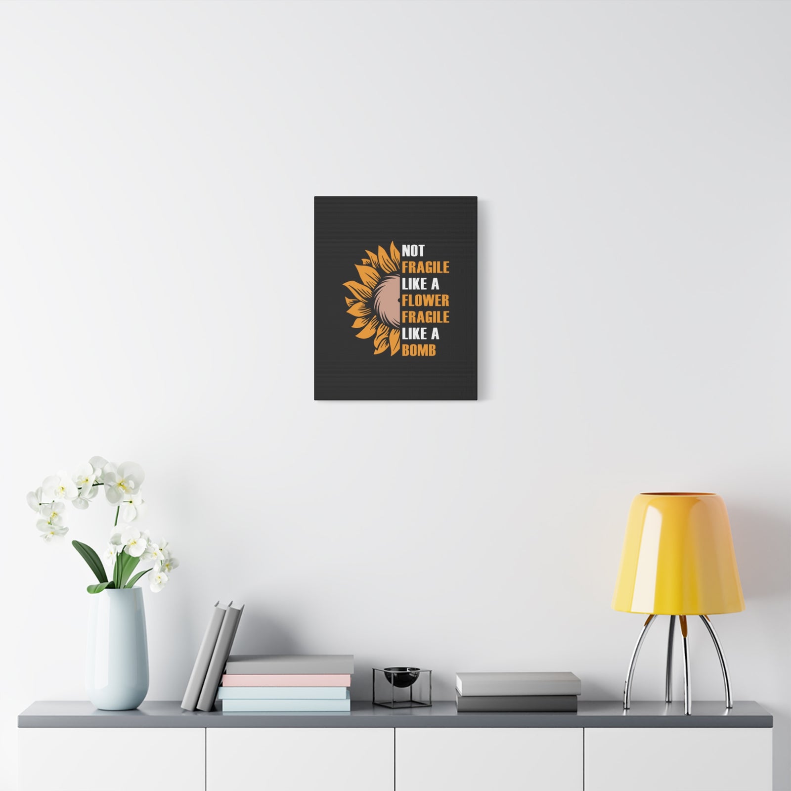 Inspirational Quote Canvas Flower Wall Art Motivational Motto Inspiring Prints Artwork Decor Ready to Hang-Express Your Love Gifts