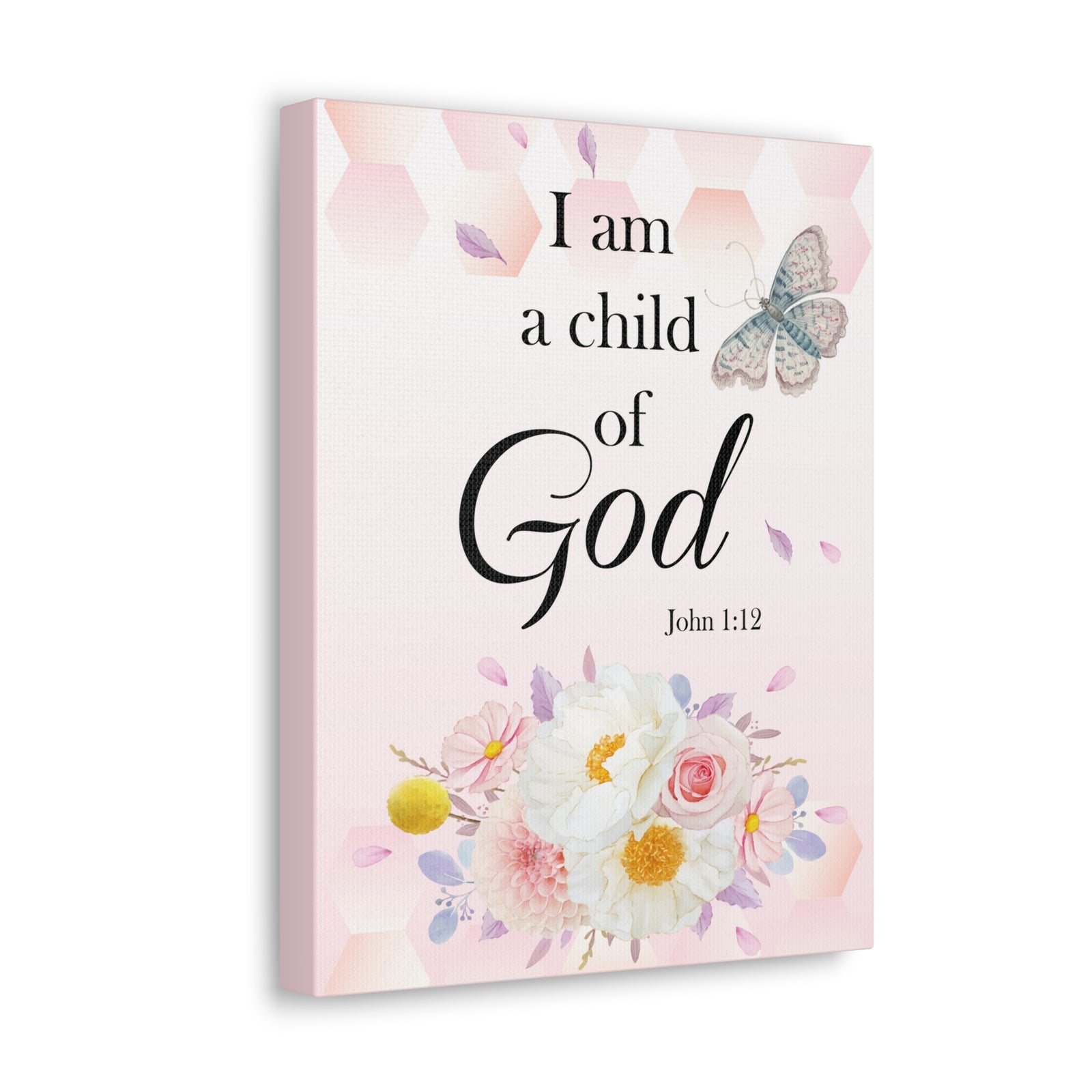 Scripture Walls Child Of God John 1:12 Bible Verse Canvas Christian Wall Art Ready to Hang-Express Your Love Gifts