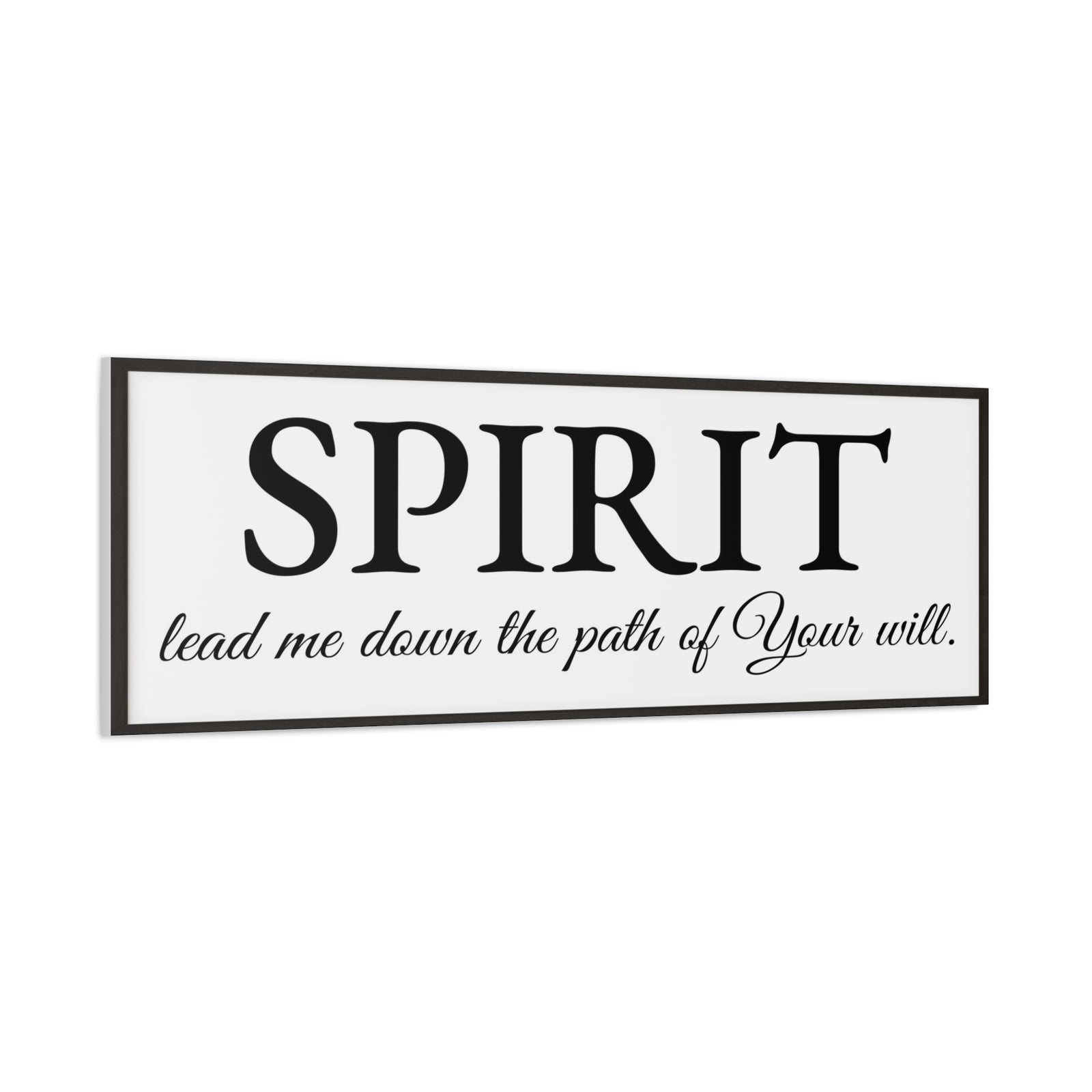 Scripture Walls Spirit Lead Me White Bible Verse Canvas Christian Wall Art Ready to Hang Unframed-Express Your Love Gifts