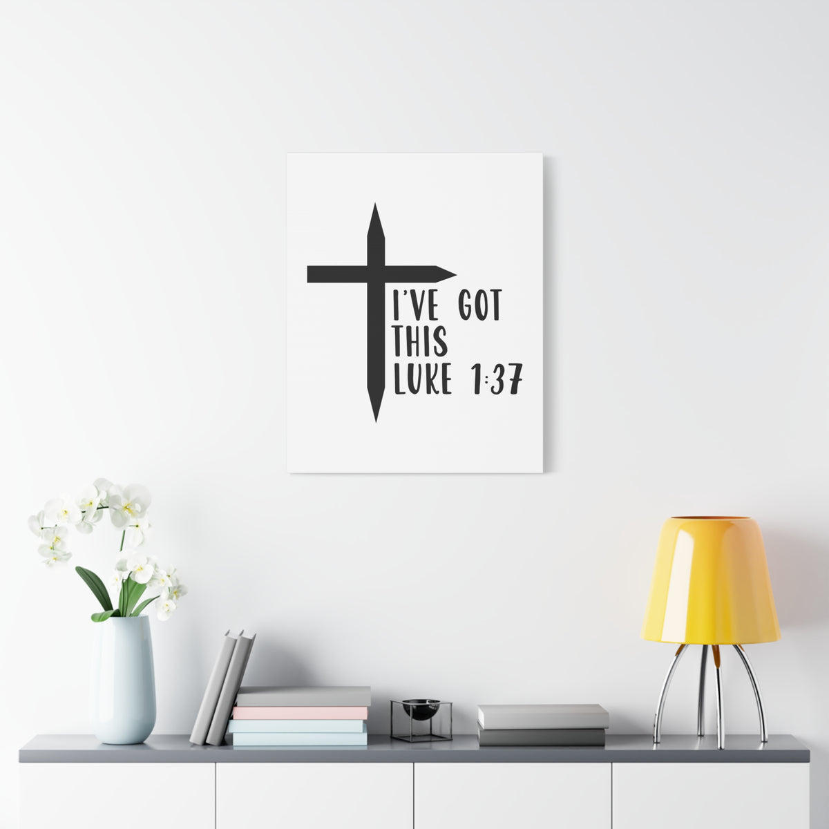 Scripture Walls Luke 1:37 I've Got This Bible Verse Canvas Christian Wall Art Ready to Hang Unframed-Express Your Love Gifts
