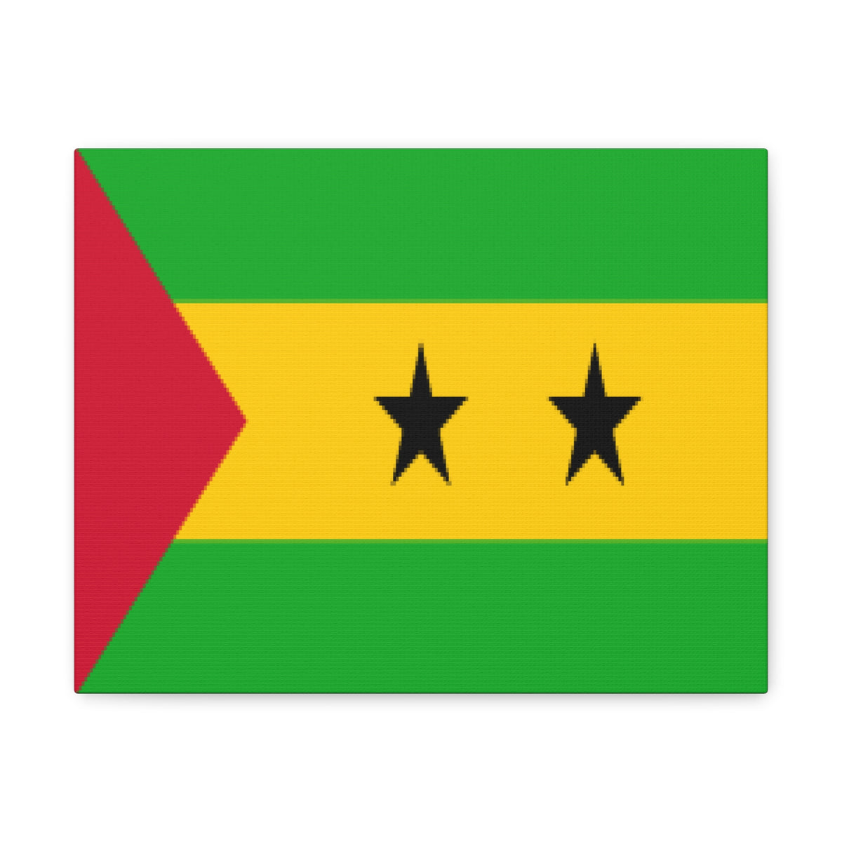 Sao Tome and Principe Country Flag Canvas Vibrant Wall Art Unframed Home Decor-Express Your Love Gifts