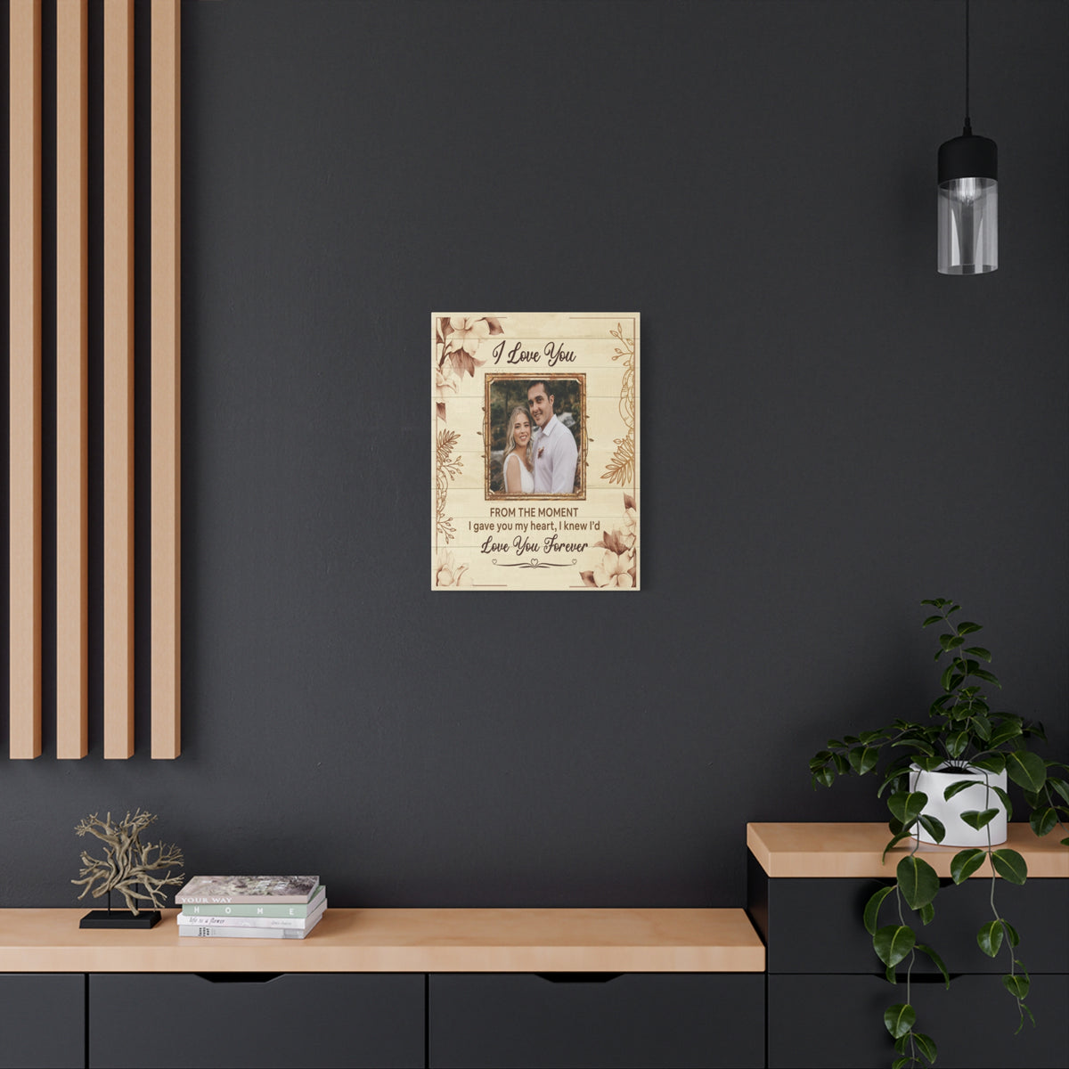 Personalized To My Wife I Love You Forever Custom Photo Canvas Wall Art – Personalized Romantic Gift-Express Your Love Gifts