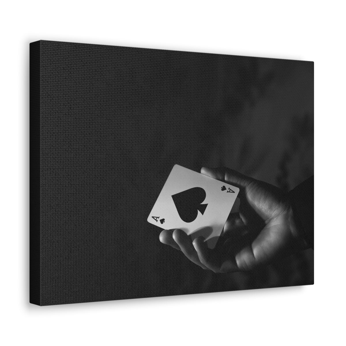 Ace of Spades In Hand Playing Card Canvas Wall Art for Home Decor Ready-to-Hang-Express Your Love Gifts