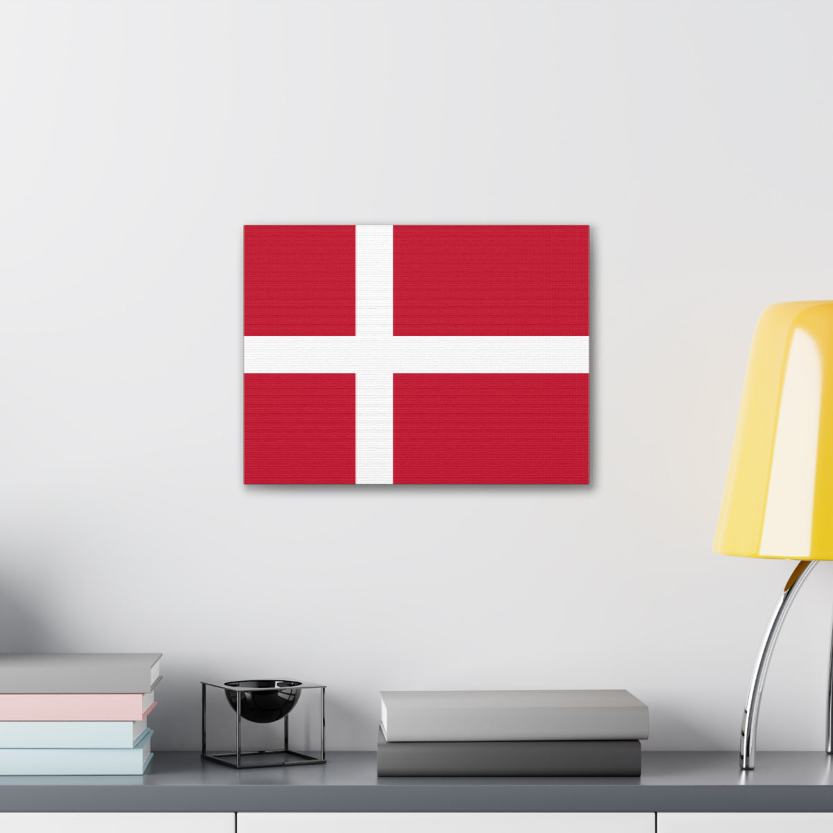 Denmark Country Flag Canvas Vibrant Wall Art Unframed Home Decor-Express Your Love Gifts