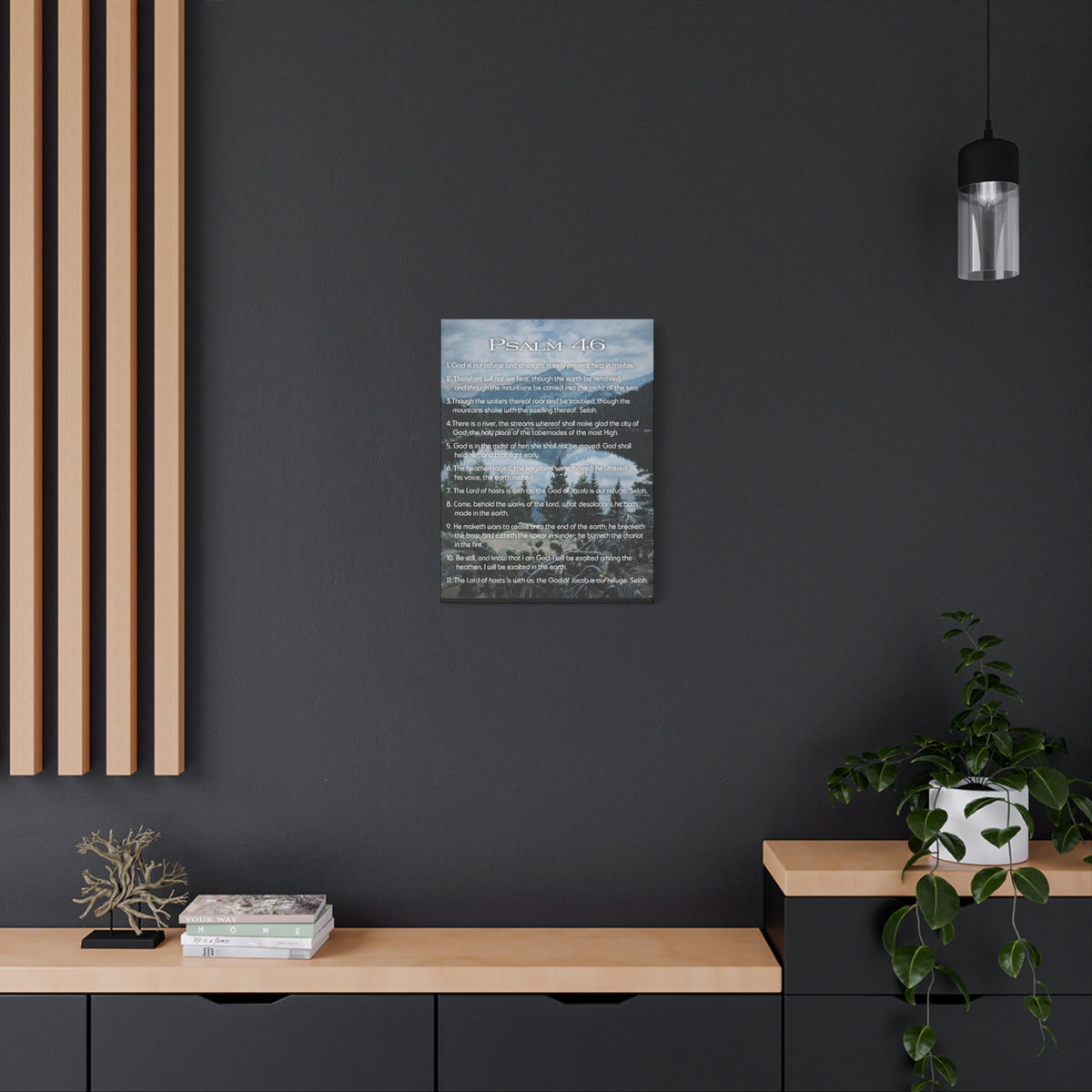 Scripture Walls Lord Reign In Me Psalm 46:11 Colored Christian Wall Art Print Ready to Hang-Express Your Love Gifts
