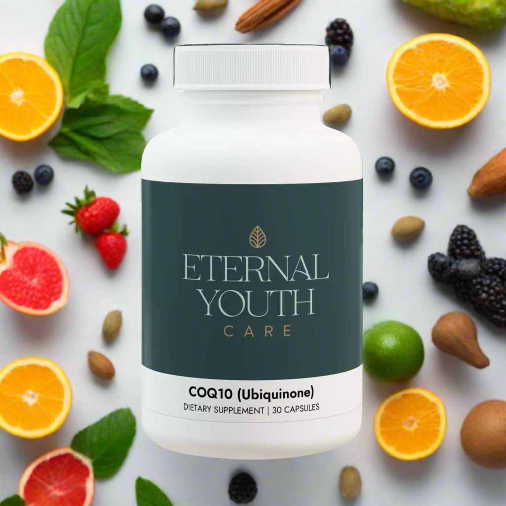 Eternal Youth CoQ10 (Ubiquinone) Supplement – Antioxidant & Energy Support Non-GMO, Vegan (30 Capsules)-Express Your Love Gifts