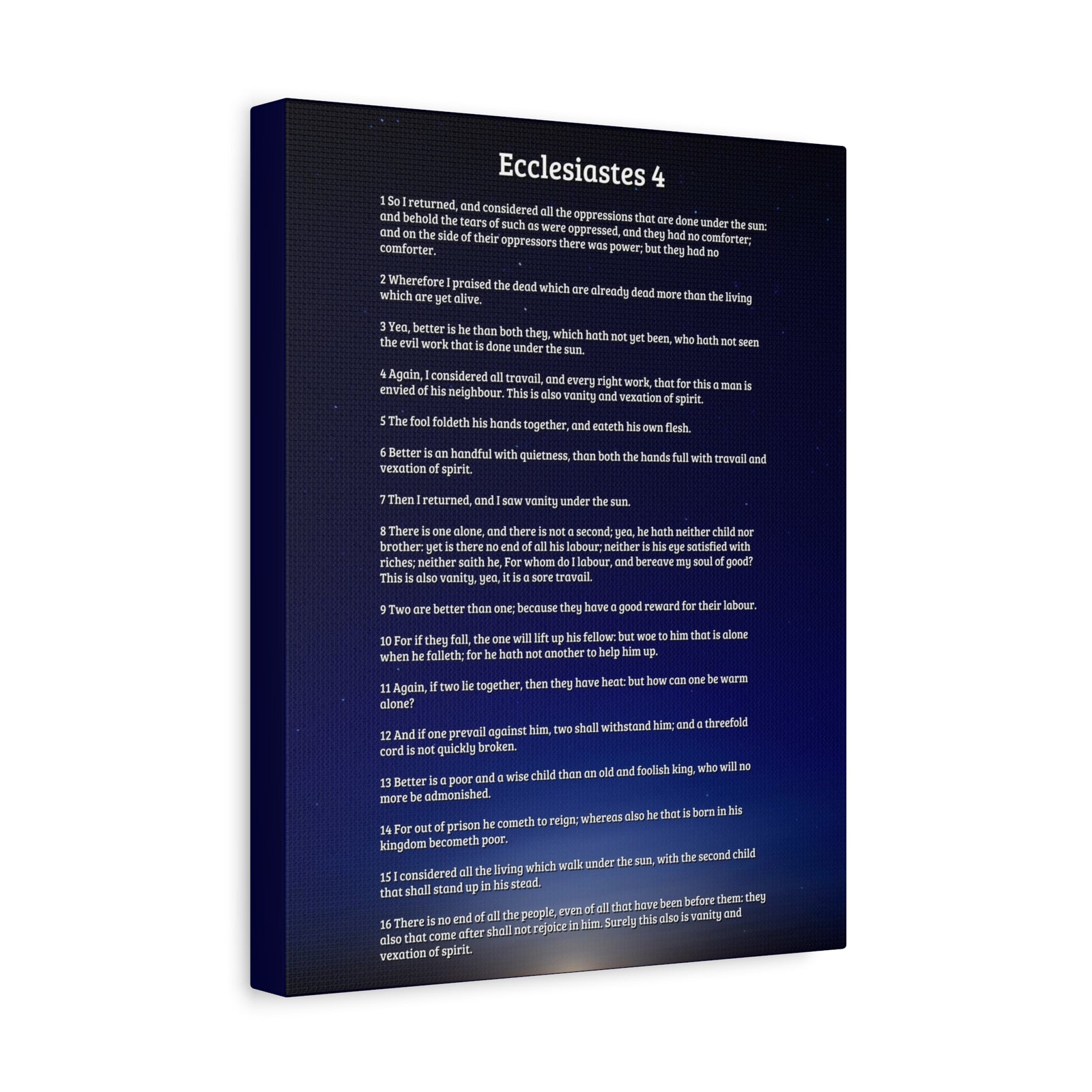 Scripture Walls Consider All Oppressions Ecclesiastes 4 Bible Verse Canvas Christian Wall Art Ready to Hang-Express Your Love Gifts