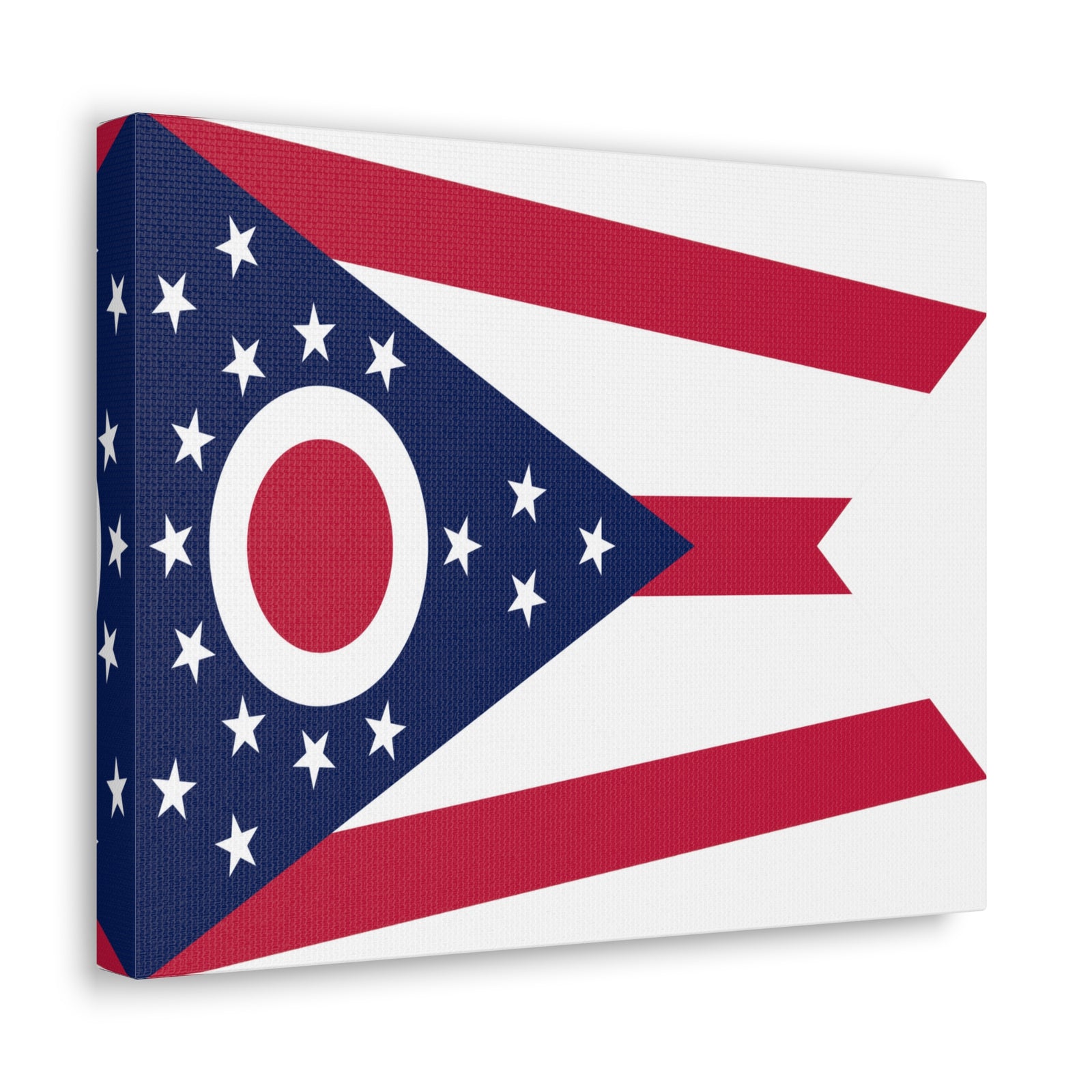 Ohio Stage Flag Canvas Vibrant Wall Art Unframed Home Decor-Express Your Love Gifts