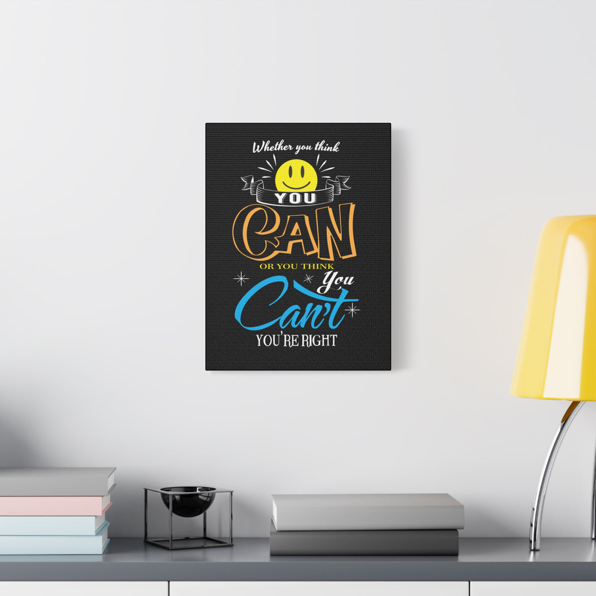 Inspirational Quote Canvas You Can Wall Art Motivational Motto Inspiring Prints Artwork Decor Ready to Hang-Express Your Love Gifts