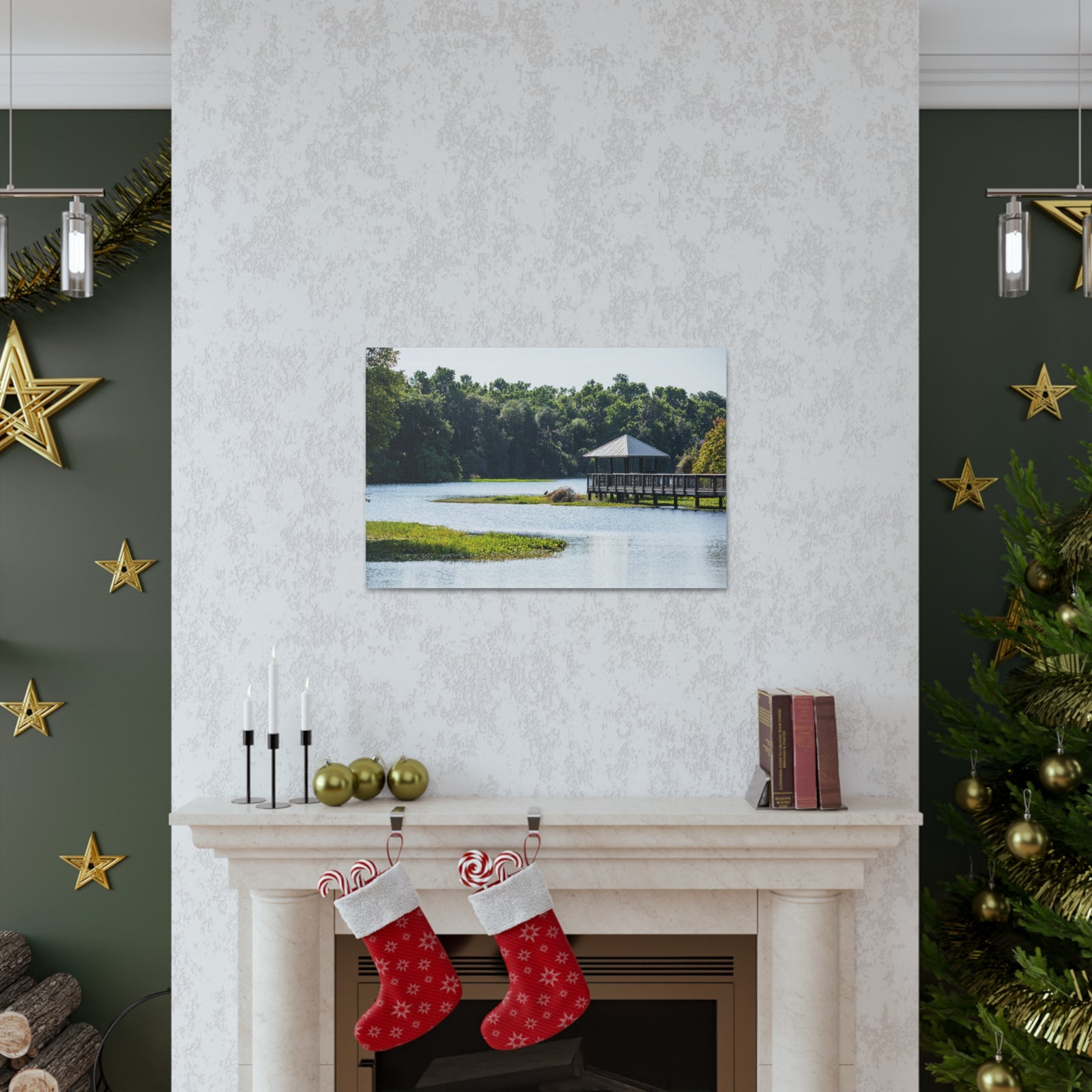 Prairie Lakes Park Canvas Wall Art for Home Decor Ready-to-Hang-Express Your Love Gifts