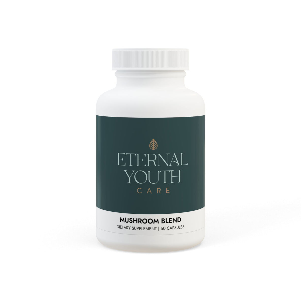 Eternal Youth Care Mushroom Blend Supplement – Brain Health, Energy & Antioxidant Support | Non-GMO, Vegan (60 Capsules)-Express Your Love Gifts