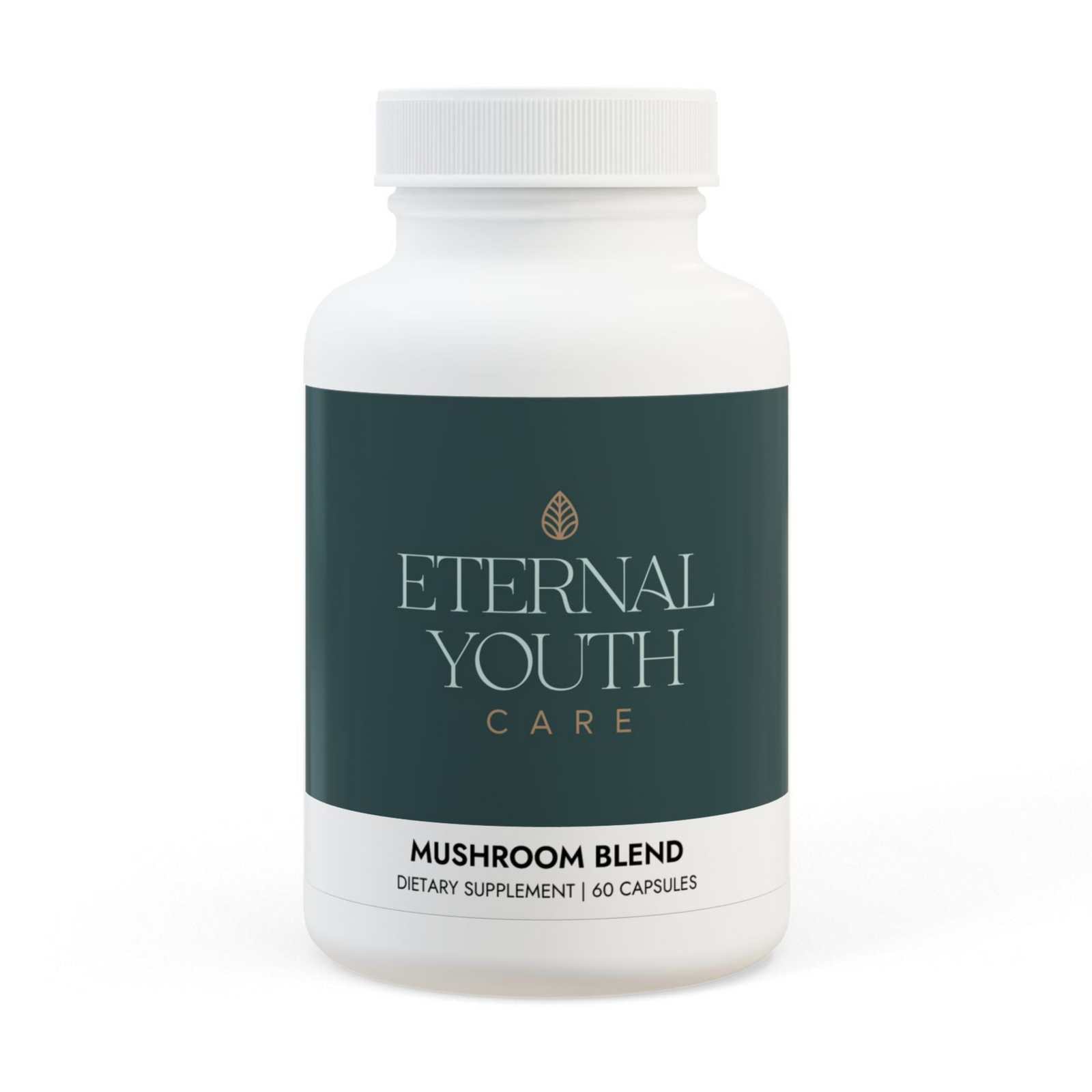Eternal Youth Care Mushroom Blend Supplement – Brain Health, Energy & Antioxidant Support | Non-GMO, Vegan (60 Capsules)-Express Your Love Gifts