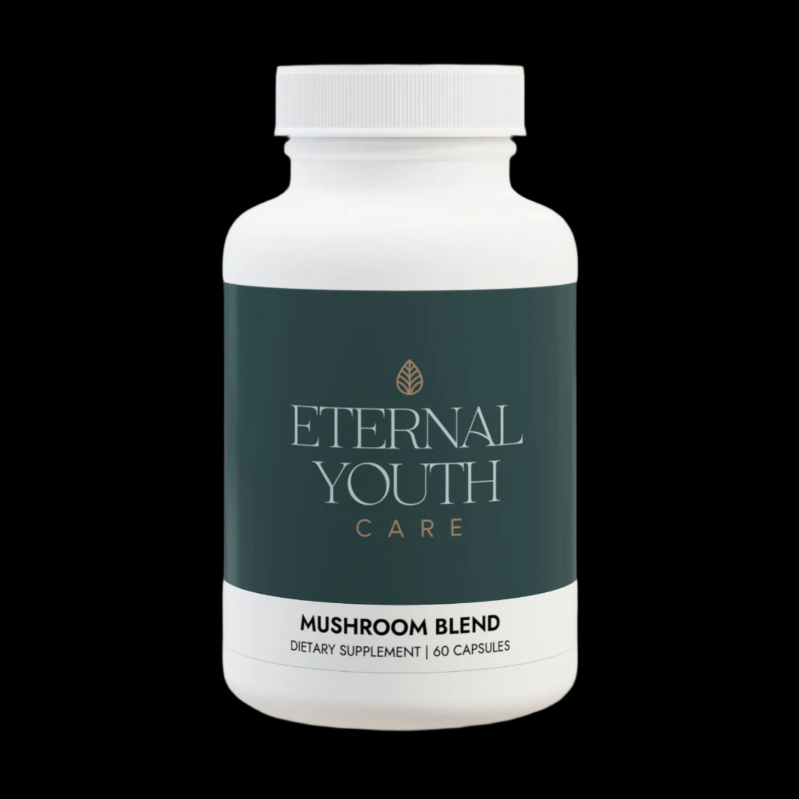 Eternal Youth Care Mushroom Blend Supplement – Brain Health, Energy & Antioxidant Support | Non-GMO, Vegan (60 Capsules)-Express Your Love Gifts