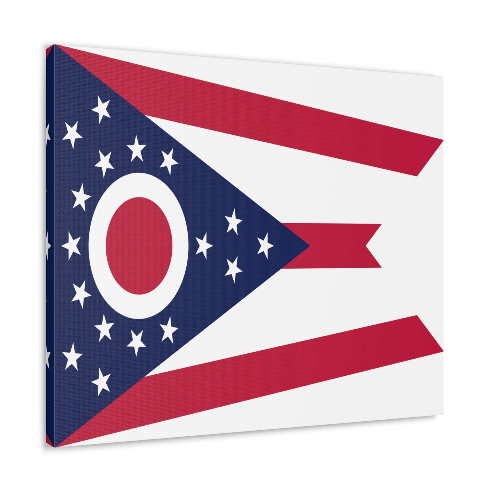 Ohio Stage Flag Canvas Vibrant Wall Art Unframed Home Decor-Express Your Love Gifts