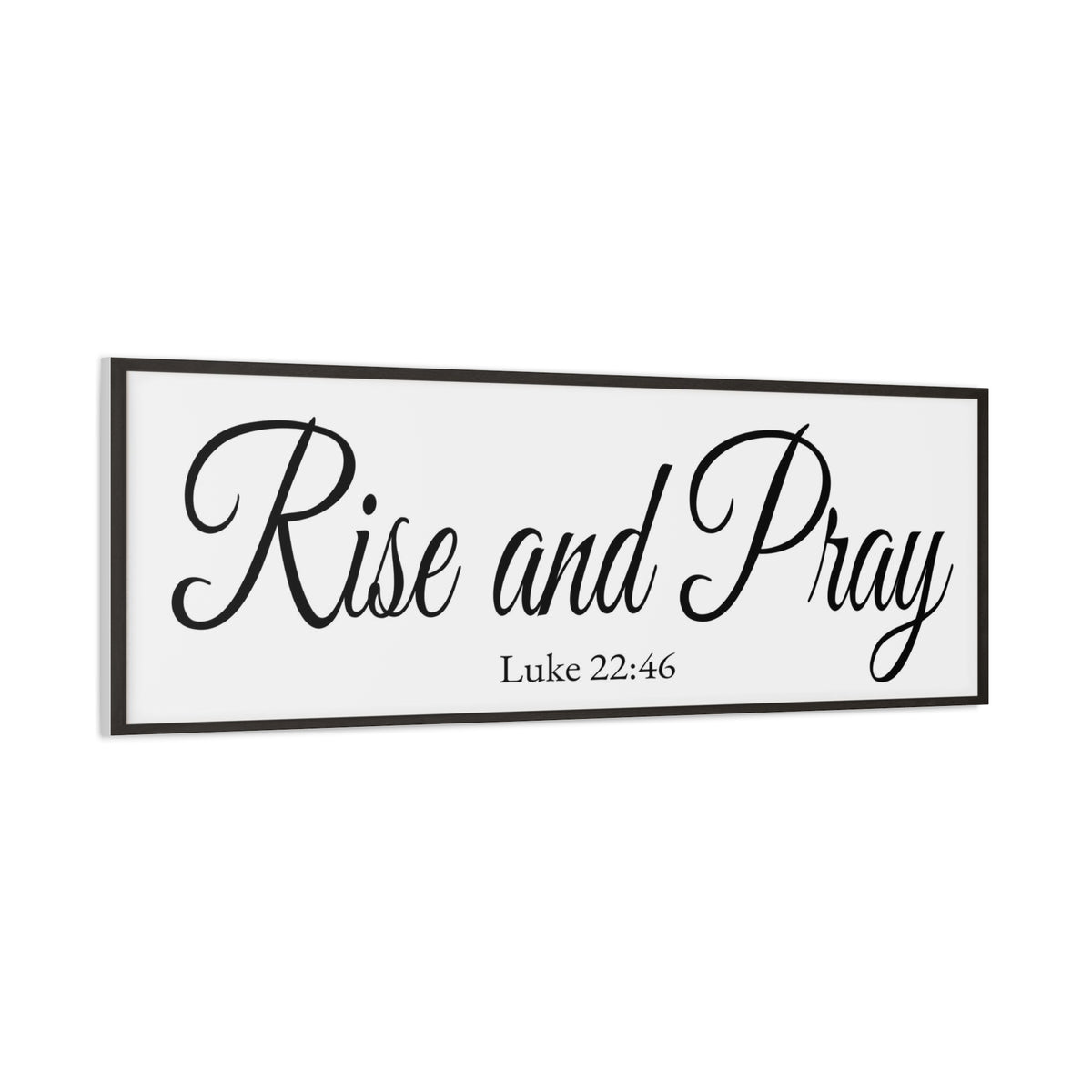 Scripture Walls Luke 22:46 White Bible Verse Canvas Christian Wall Art Ready to Hang Unframed-Express Your Love Gifts