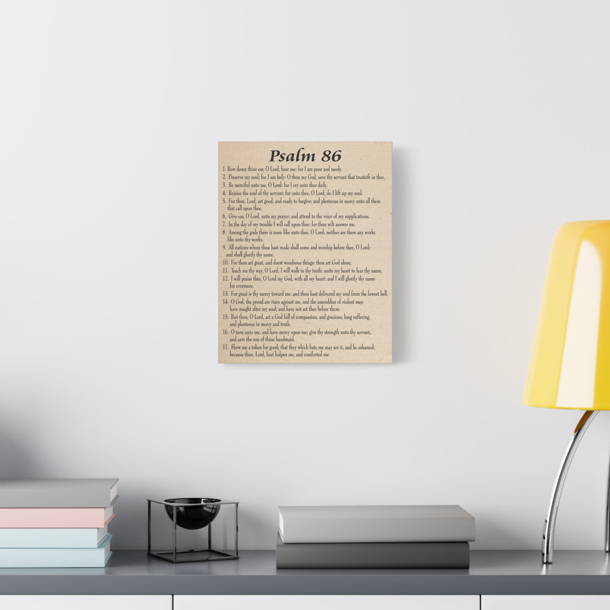 Scripture Walls Praying in Difficult Times Psalm 86:2 Bible Verse Canvas Christian Wall Art Ready to Hang-Express Your Love Gifts