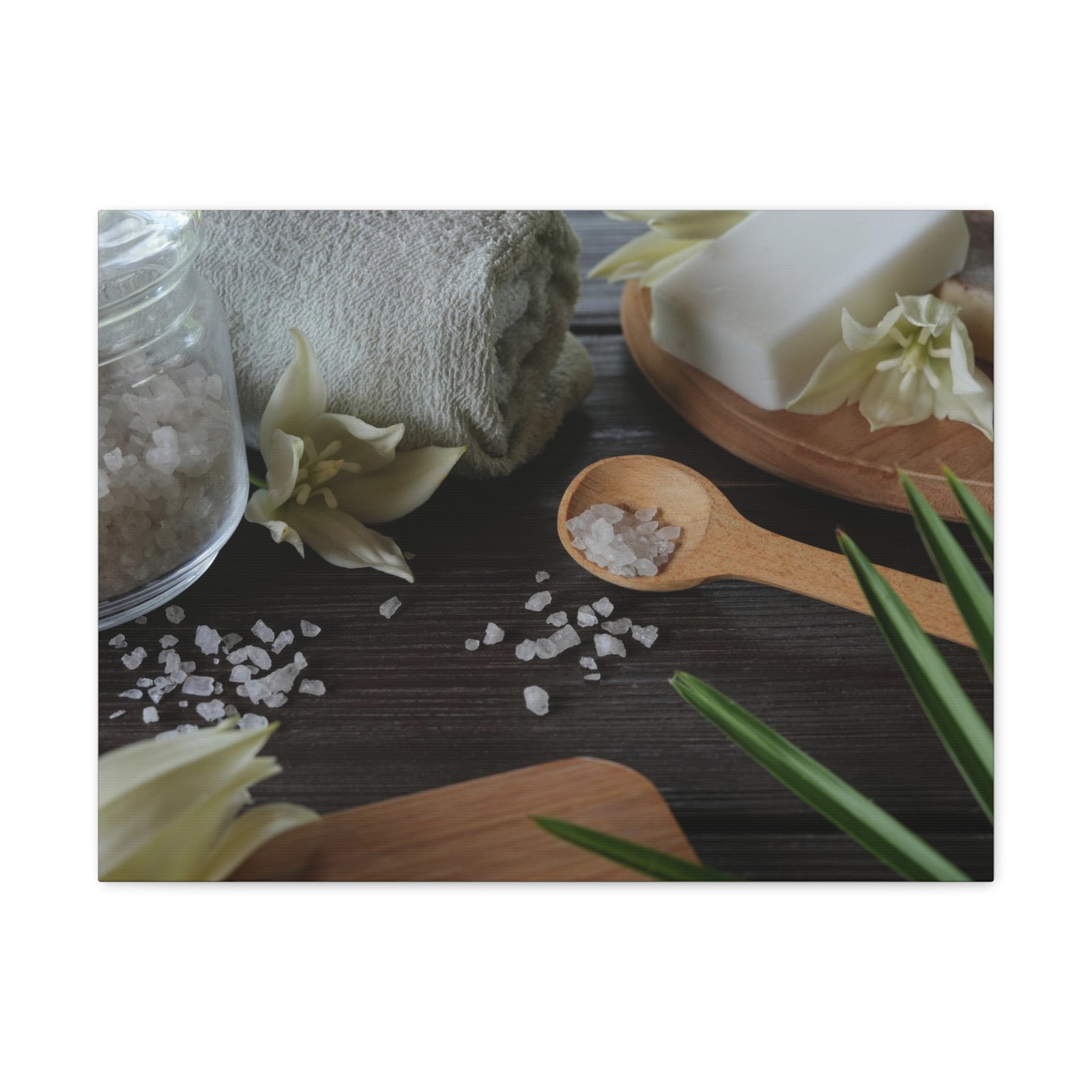 Natural Handmade Soap Forest Floral Nature Photography Canvas Wall Art for Home Decor Ready-to-Hang-Express Your Love Gifts